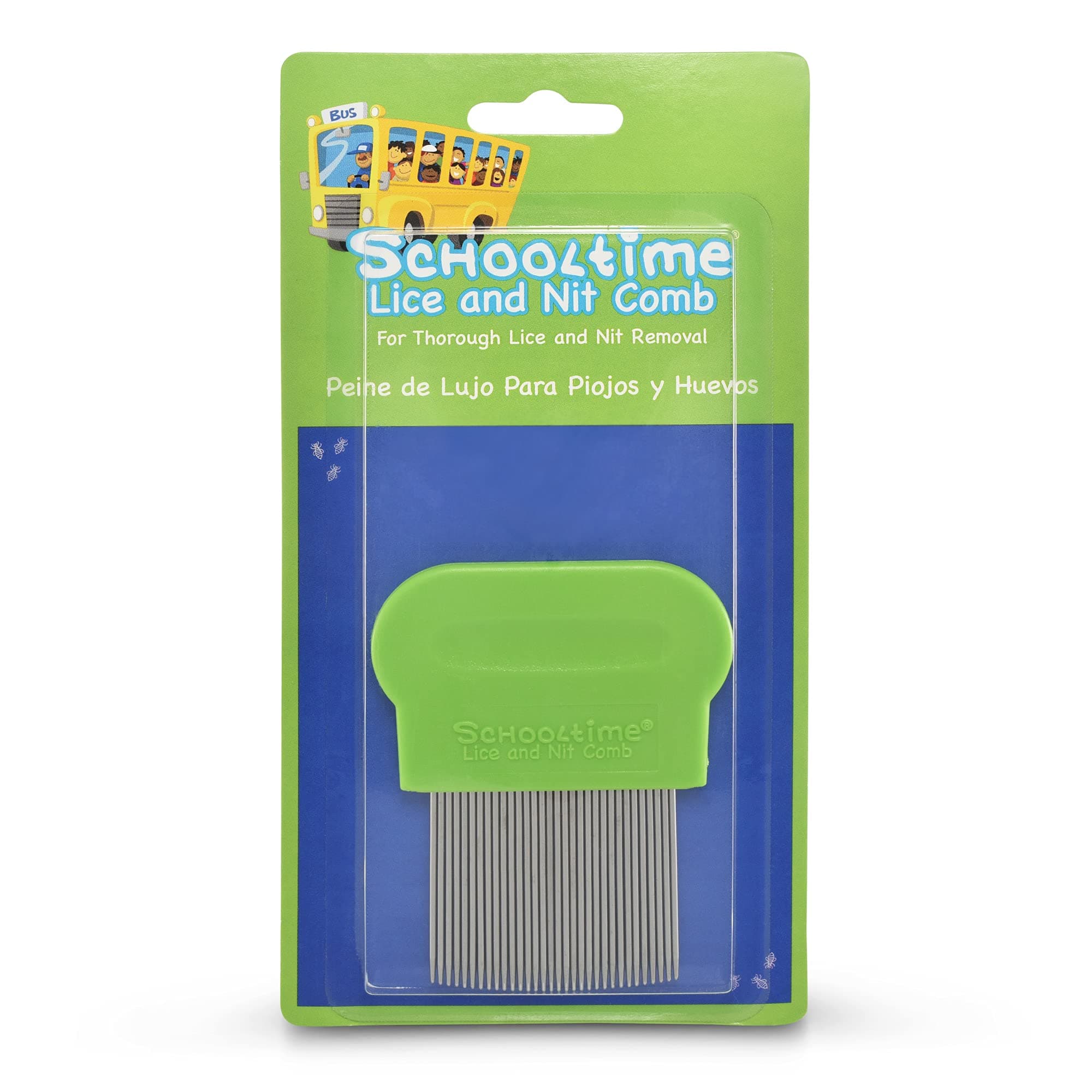 Schooltime Lice and Nit Comb For Egg Removal to Protect Against Head Lice Reinfestation- | 100% Effective for Eliminating Head Lice and Nits During or After a Lice Treatment