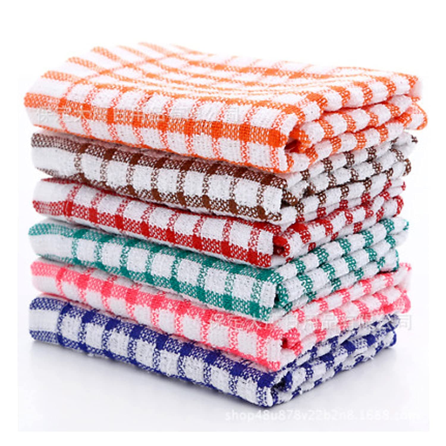Kitchen Terry Tea Towel 100% Pure Cotton Absorbent Long Lasting Soft Touch Dish Towels, Tea Towels, Bar Towels (Pack of 4)