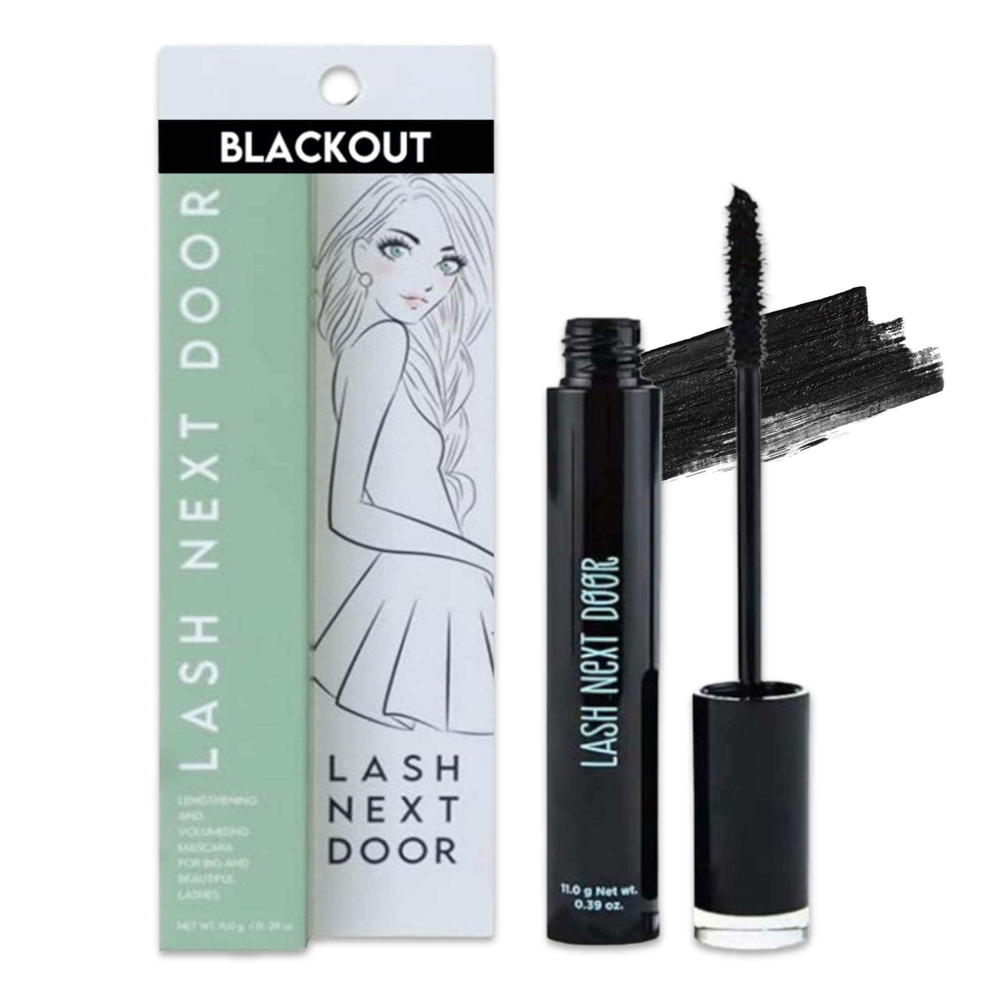 LASH NEXT DOOR Waterproof Mascara Lengthens, Curls and Volumizes Without Clumps by Brooklyn and Bailey