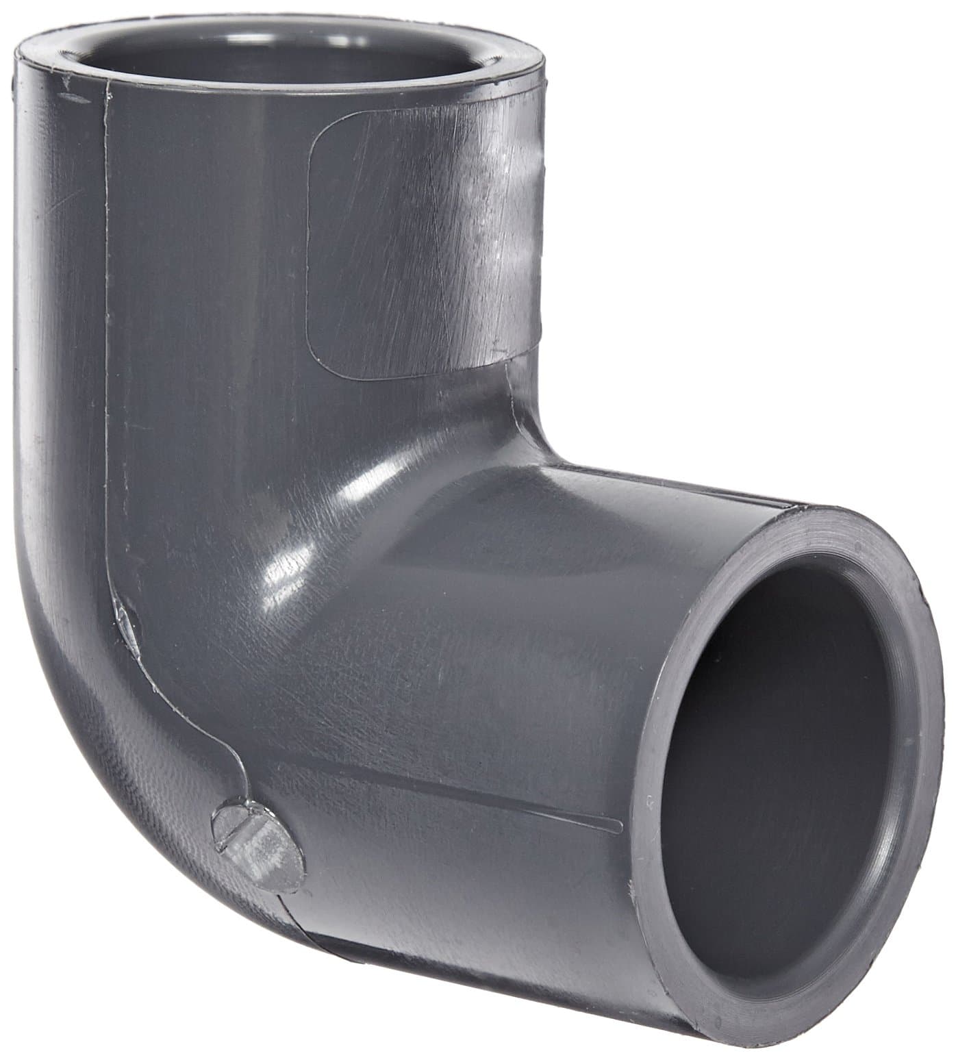 Spears 806 Series PVC Pipe Fitting, 90 Degree Elbow, Schedule 80, 3/4" Socket