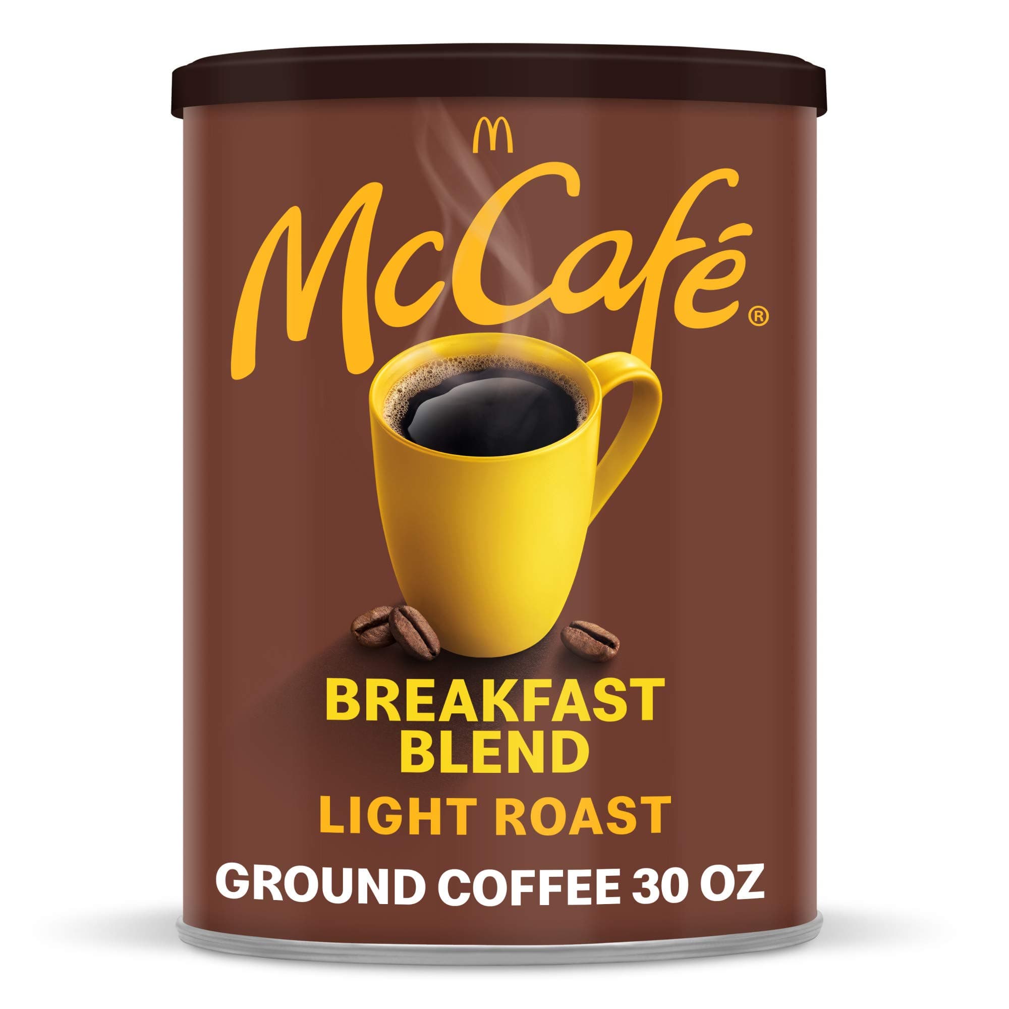McDonalds McCafe Breakfast Blend Light Roast Ground Coffee 850g