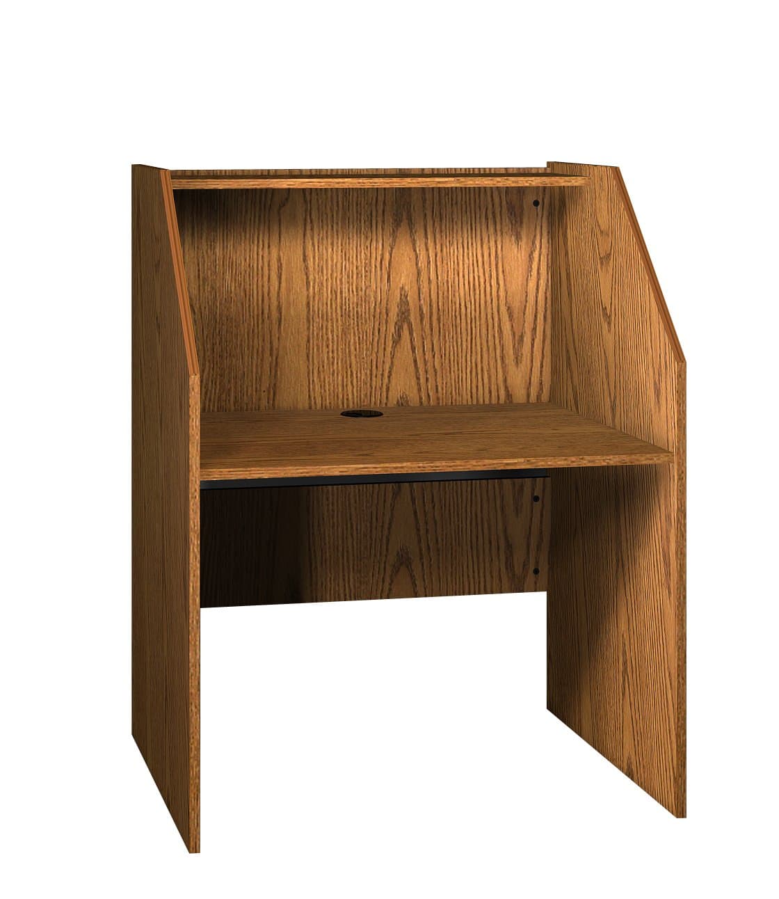 Ironwood Study Carrel Base, Dixie Oak