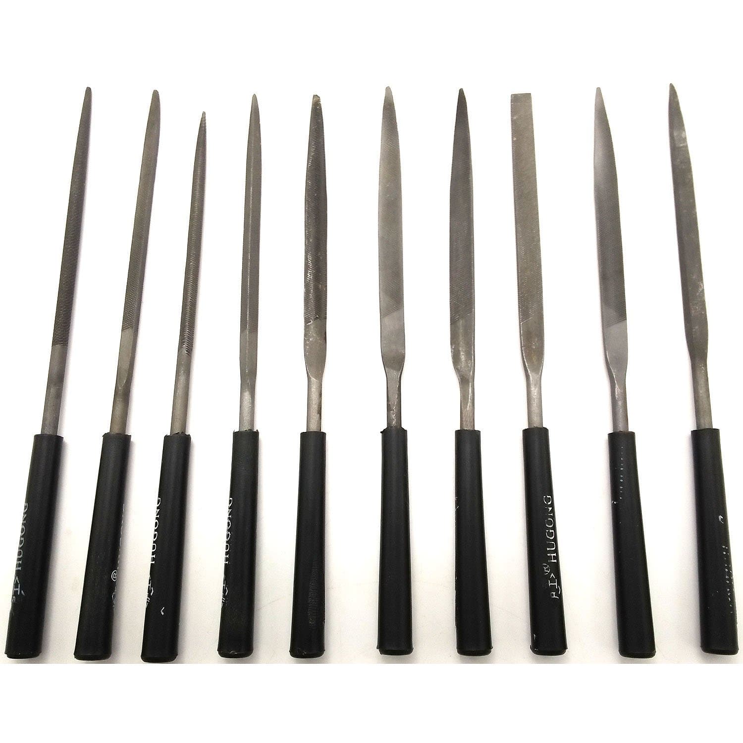 Sport Art Steel rasp set, model file rasp set, triangular semi-flat flat flat file (10 piece set)