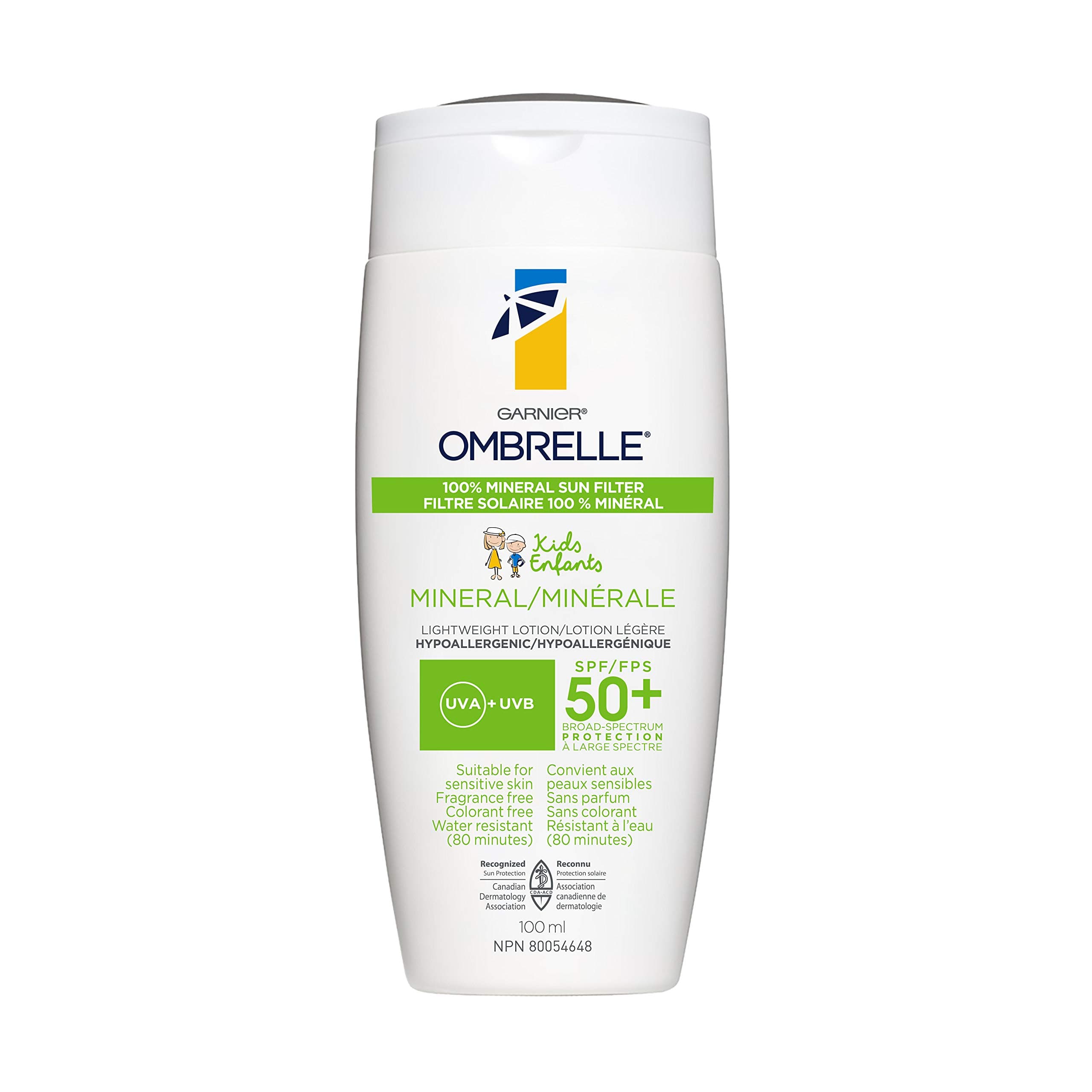 Ombrelle Kids Mineral Sunscreen Lotion - SPF 50 Plus 3.38 FL OZ/100 Milliliter