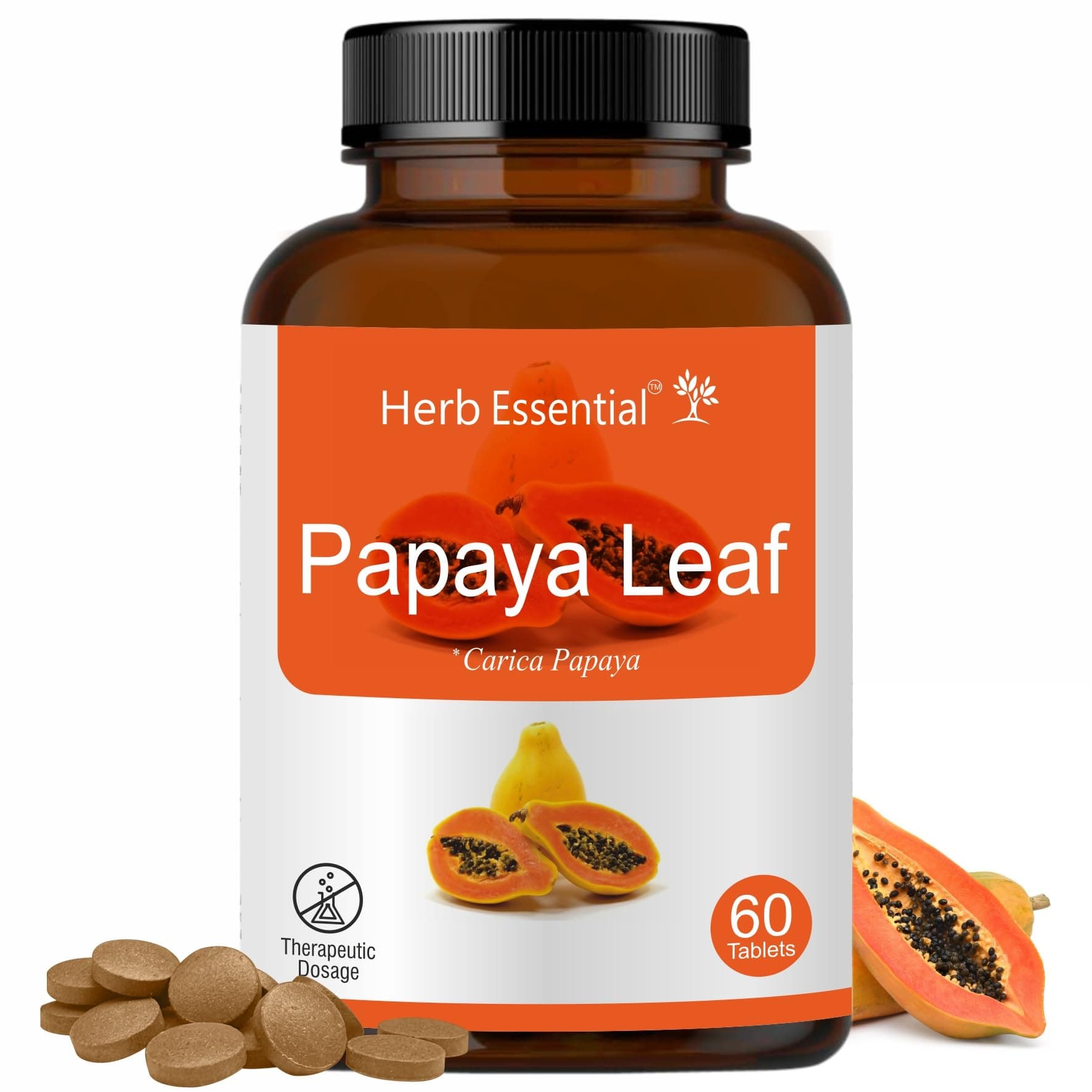 Herb Essential Carica Papaya Tablet, 500 mg - 60 Tablets