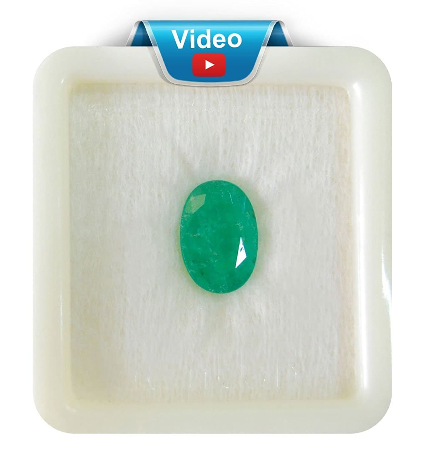 Om Gyatri 7.25-7.50 Ratti Beryl Emerald (PANNA STONE) 100% ORIGINAL CERTIFIED NATURAL GEMSTONE AAA QUALITY