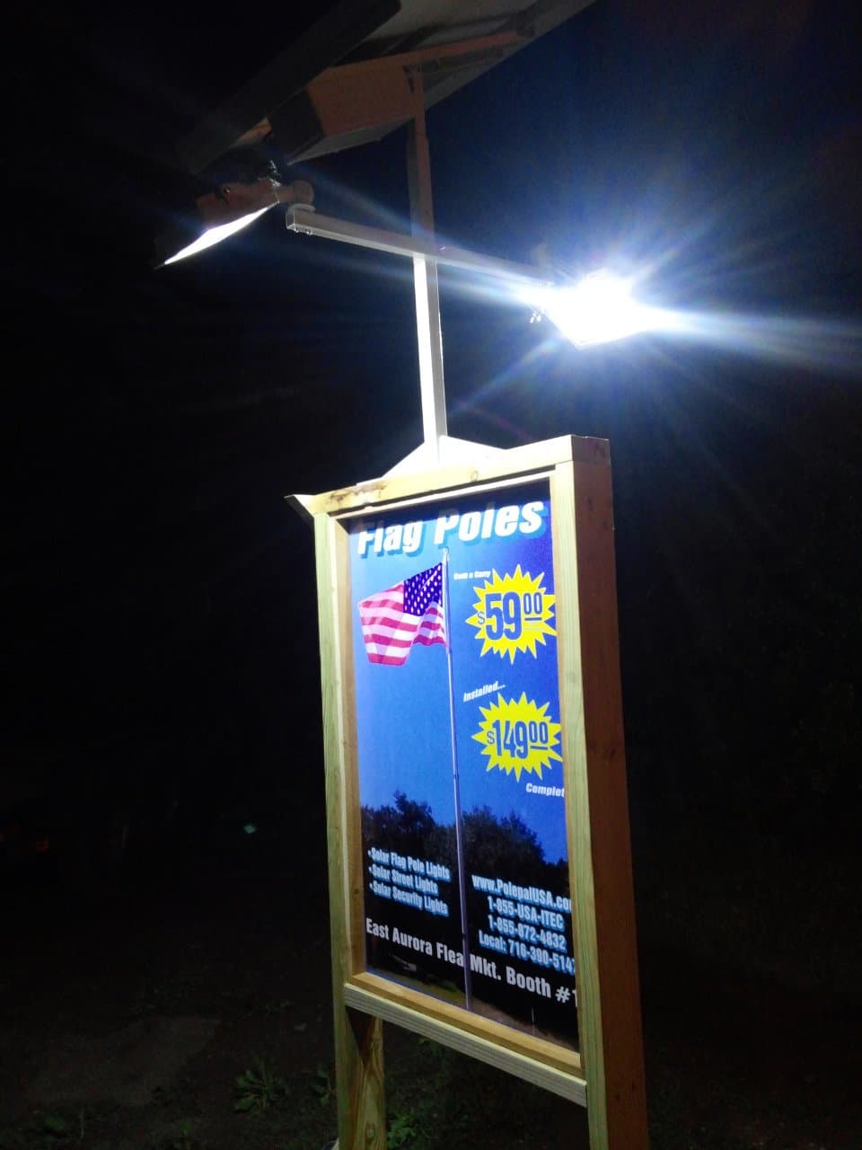 High End Commercial Solar Billboard 2 Sided Light