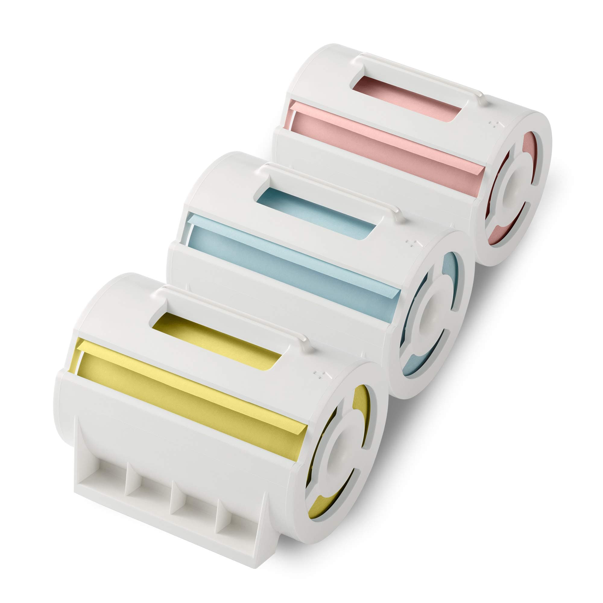 MANGOSLAB Nemonic Sticky Note Color Paper Cartridges for Nemonic Label and Nemonic, Blue Pink Yellow 3 Rolls