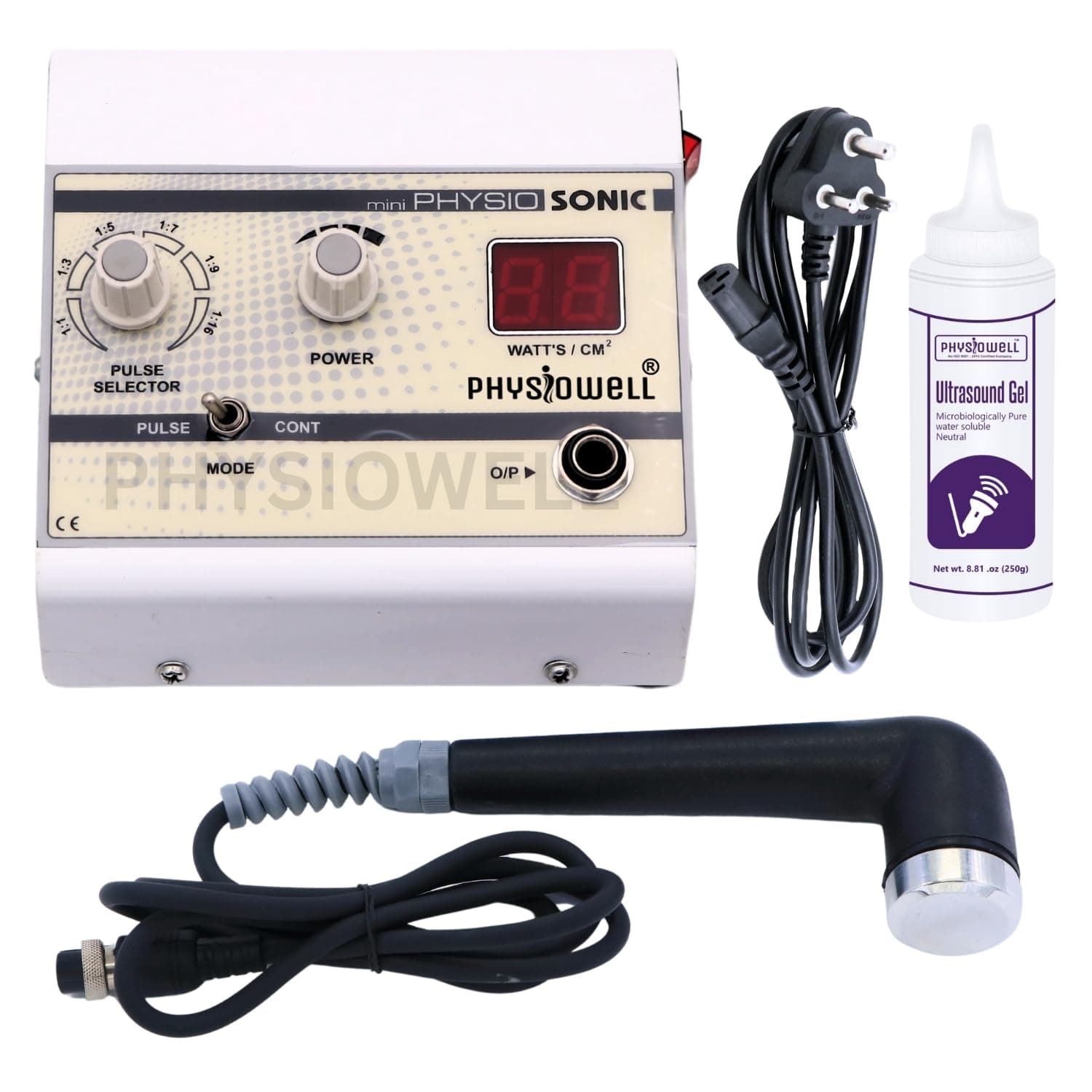 Physiowell Ultrasonic Therapy Machine UST Physiotherapy Ultrasound Massager for Pain-Relief