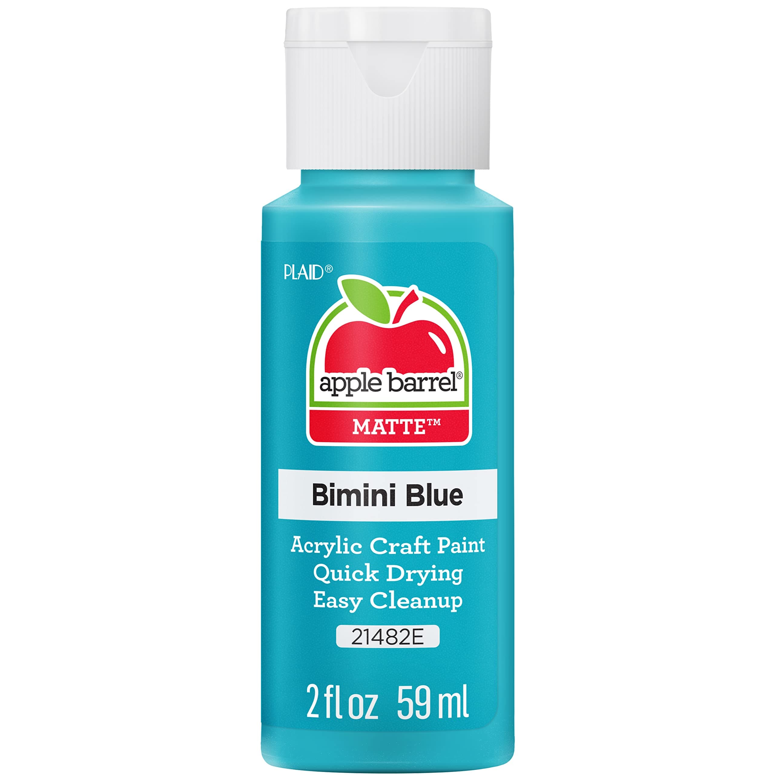 Apple Barrel Acrylic Paint in Assorted Colors (2 oz), 21482, Bimini Blue