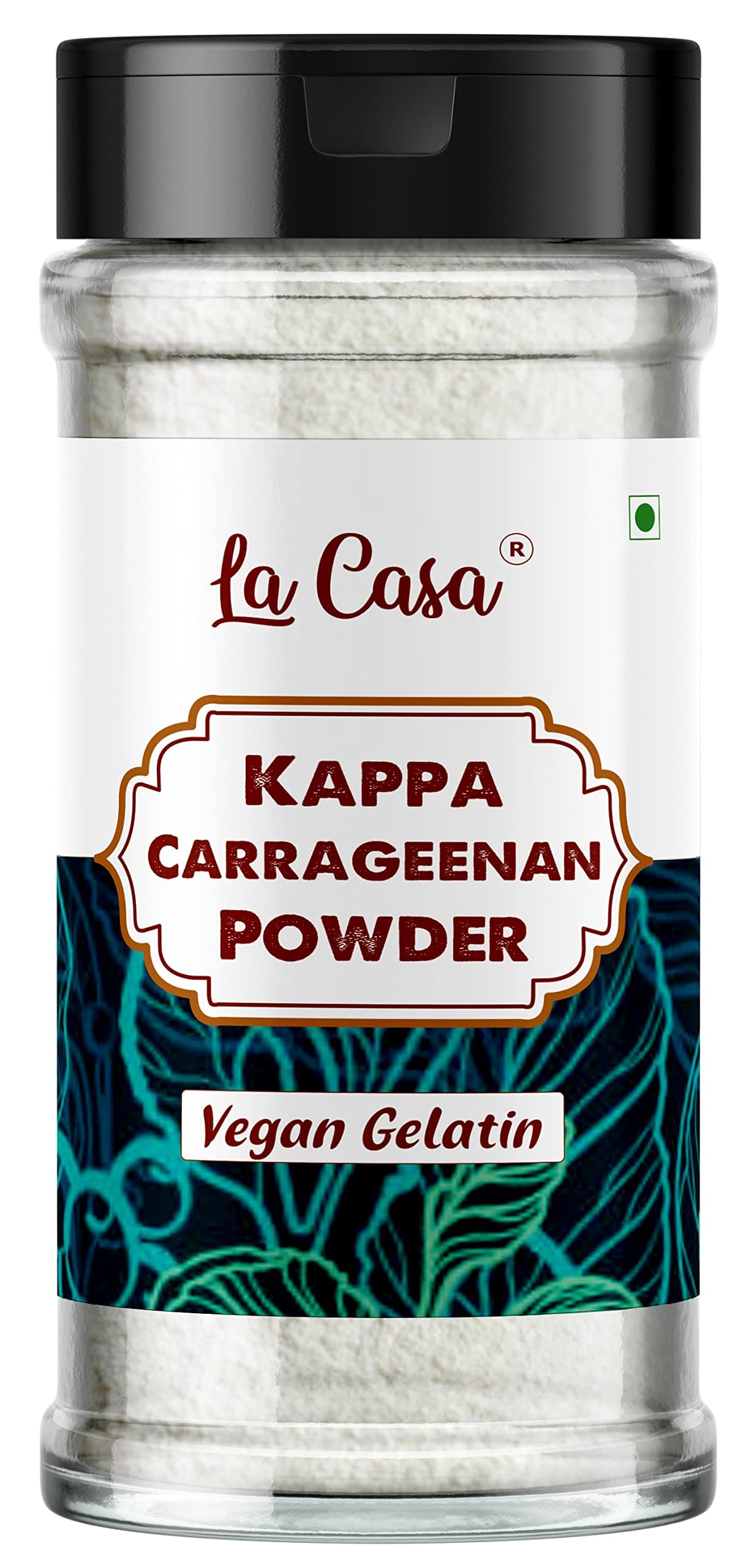 La Casa Kappa Carrageenan Powder | Natural Thickener for Icecream & Jellies | Vegan Gelatin Alternative | 100g |