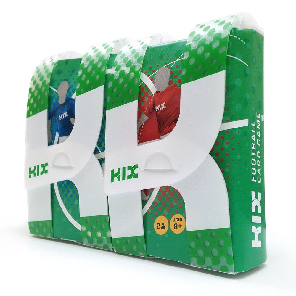 KIX Football Card Game - Mens Set - 11 a side Red and Blue