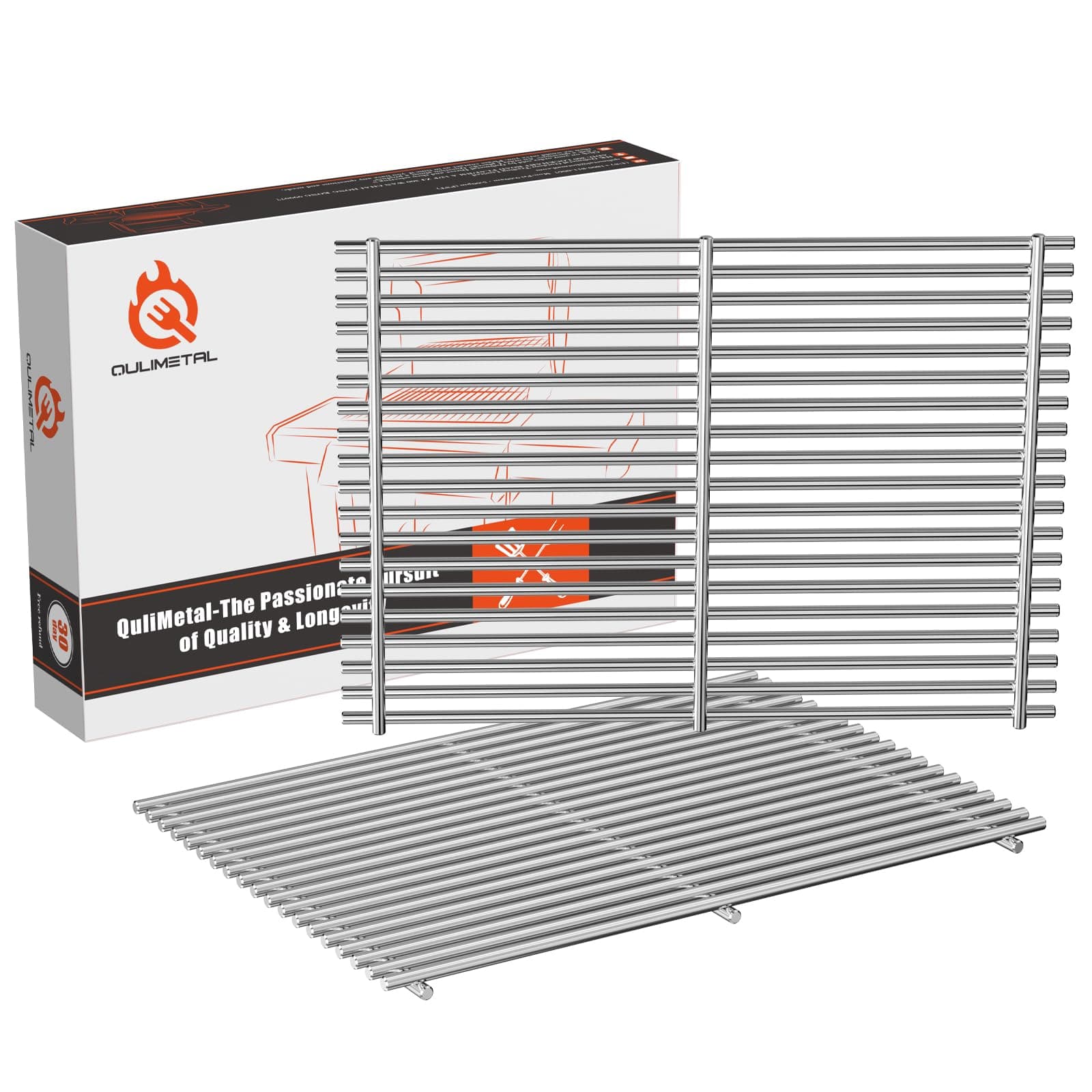 SUS304 66095 Genesis II Grill Grate Replacement Parts for Weber Genesis II 300 & GS4 Genesis II LX 300 Series Gas Grills, Genesis II E&S 310 315 320 325 340, Grill Parts for Weber Genesis 2 66802