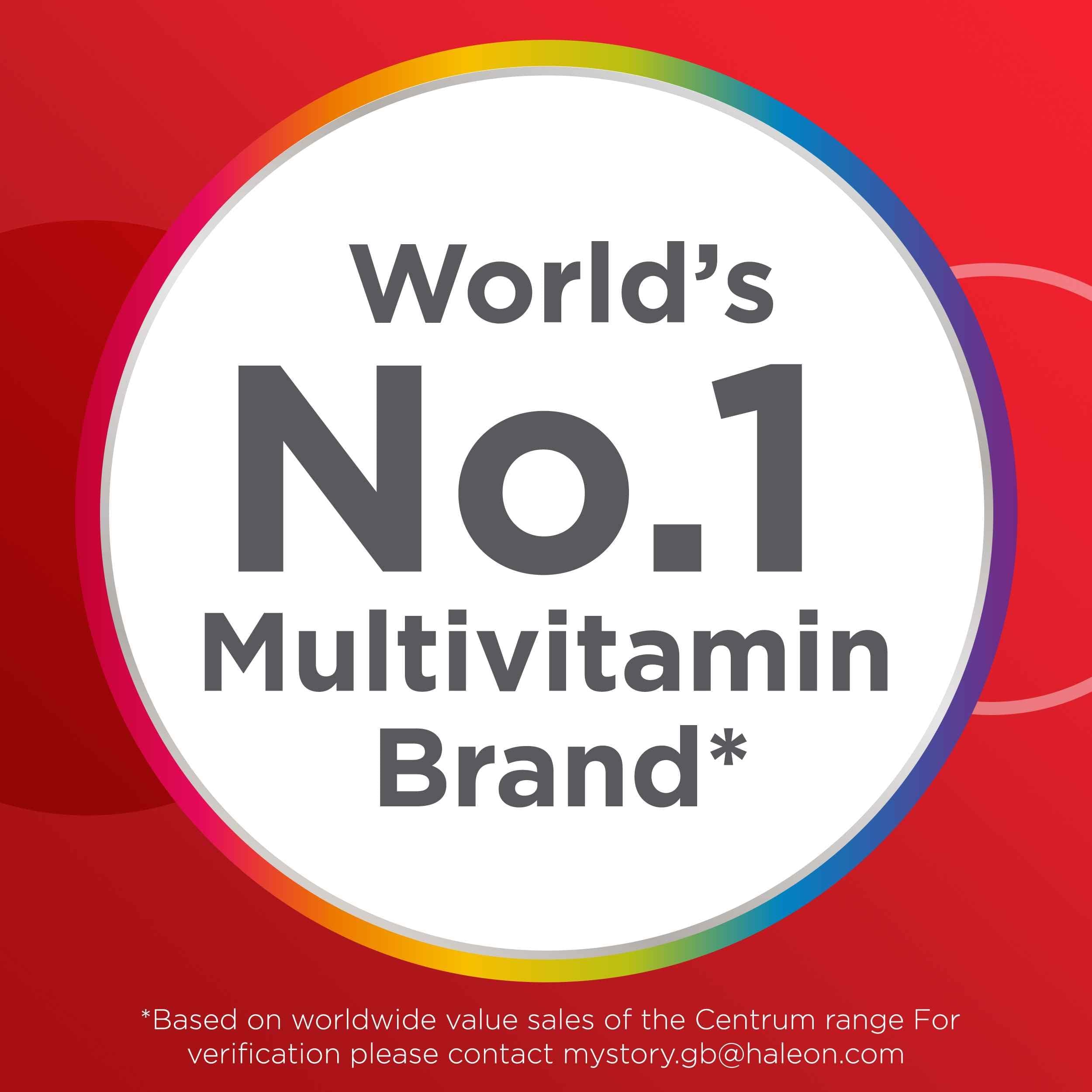 Centrum MultiGummies Energy Release Mixed Berry, Gummy Multivitamins for Adults, Natural Fruit Flavouring, Includes key vitamins D, B6, B12, 60 ct