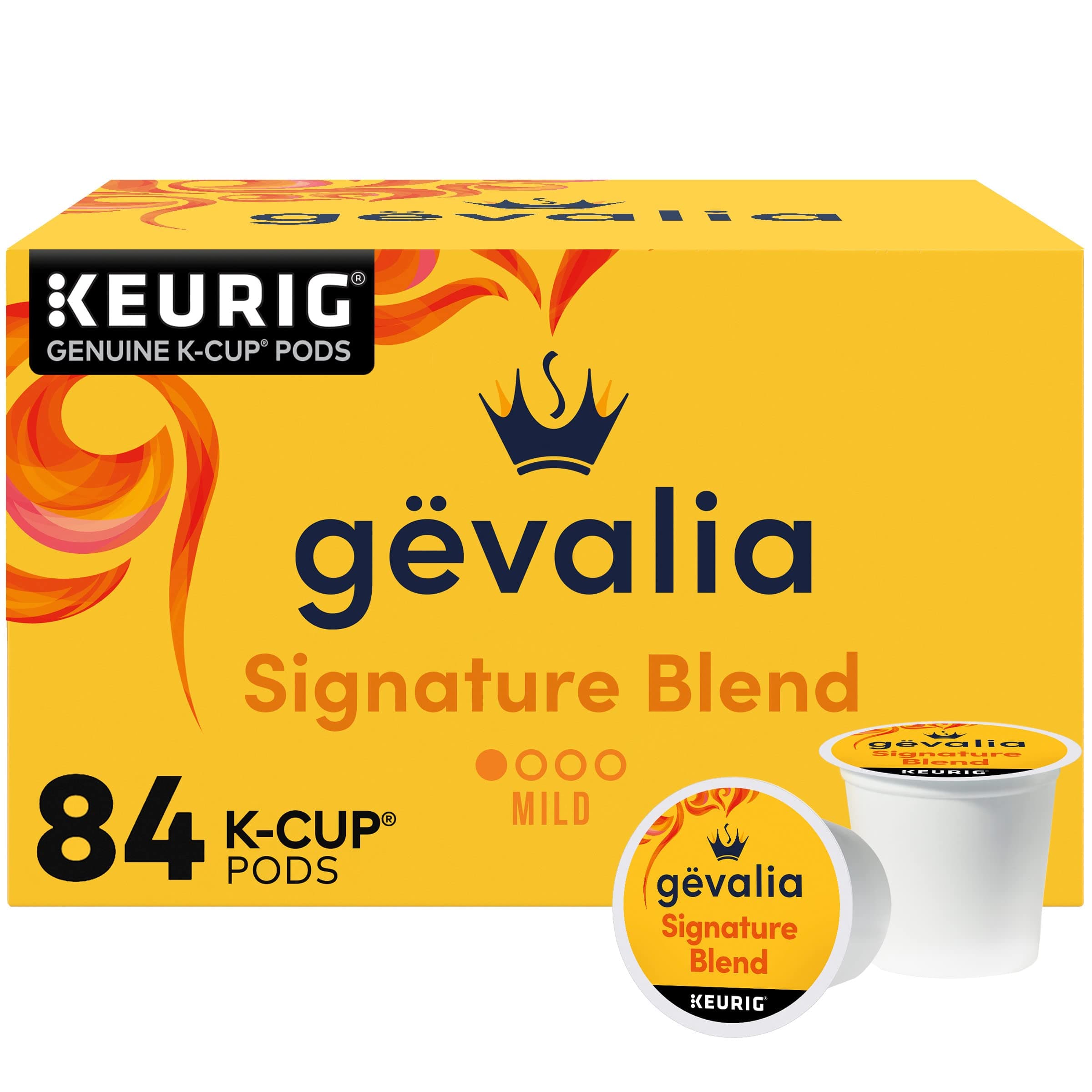 - Gevalia Signature Blend Mild Light Roast K-Cup Coffee Pods, 84 ct Box