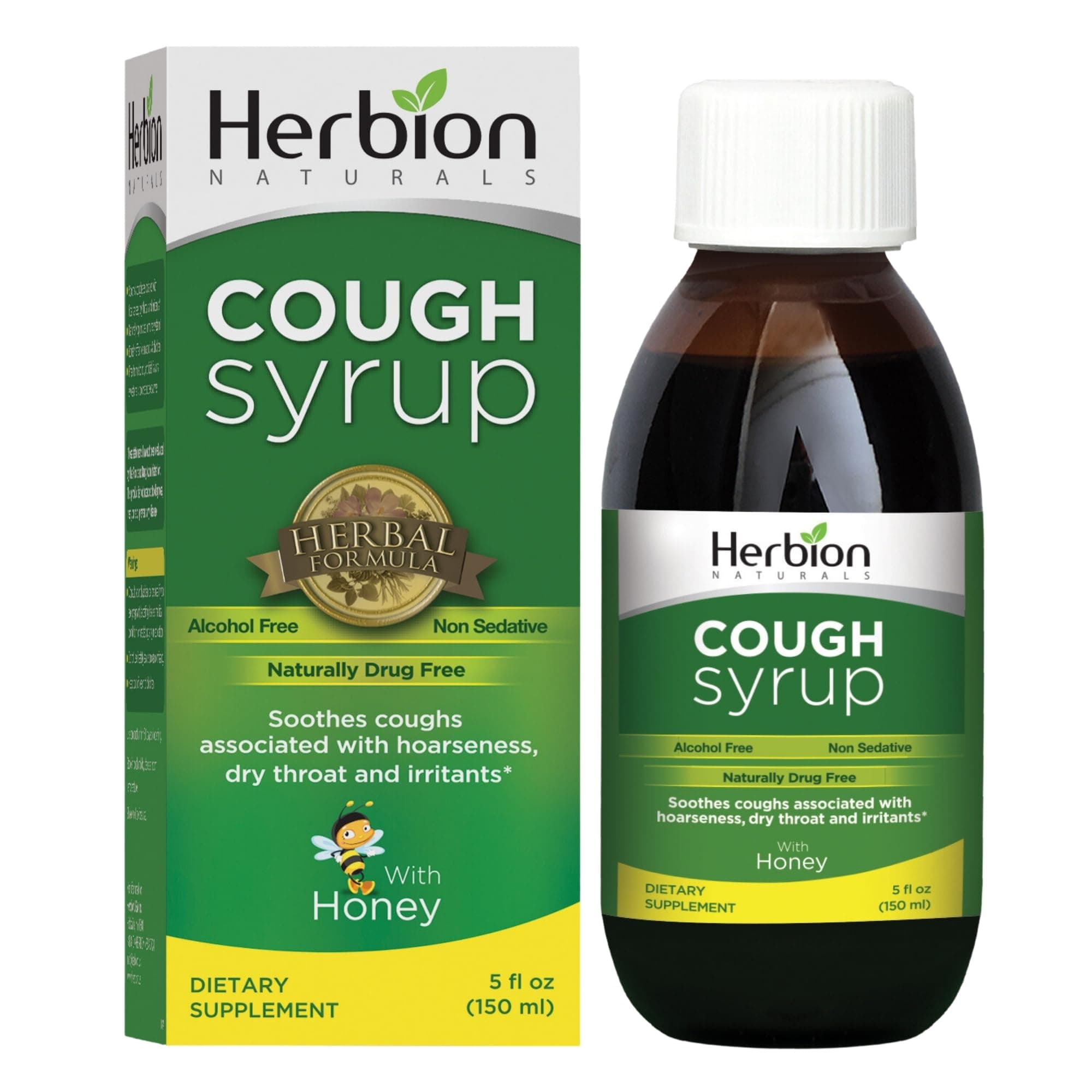 Cough Syrup with Honey Helps Relieve Cough & Soothes Sore Throat Optimizes Immune System Promotes Healthy Lung Function 150 ml