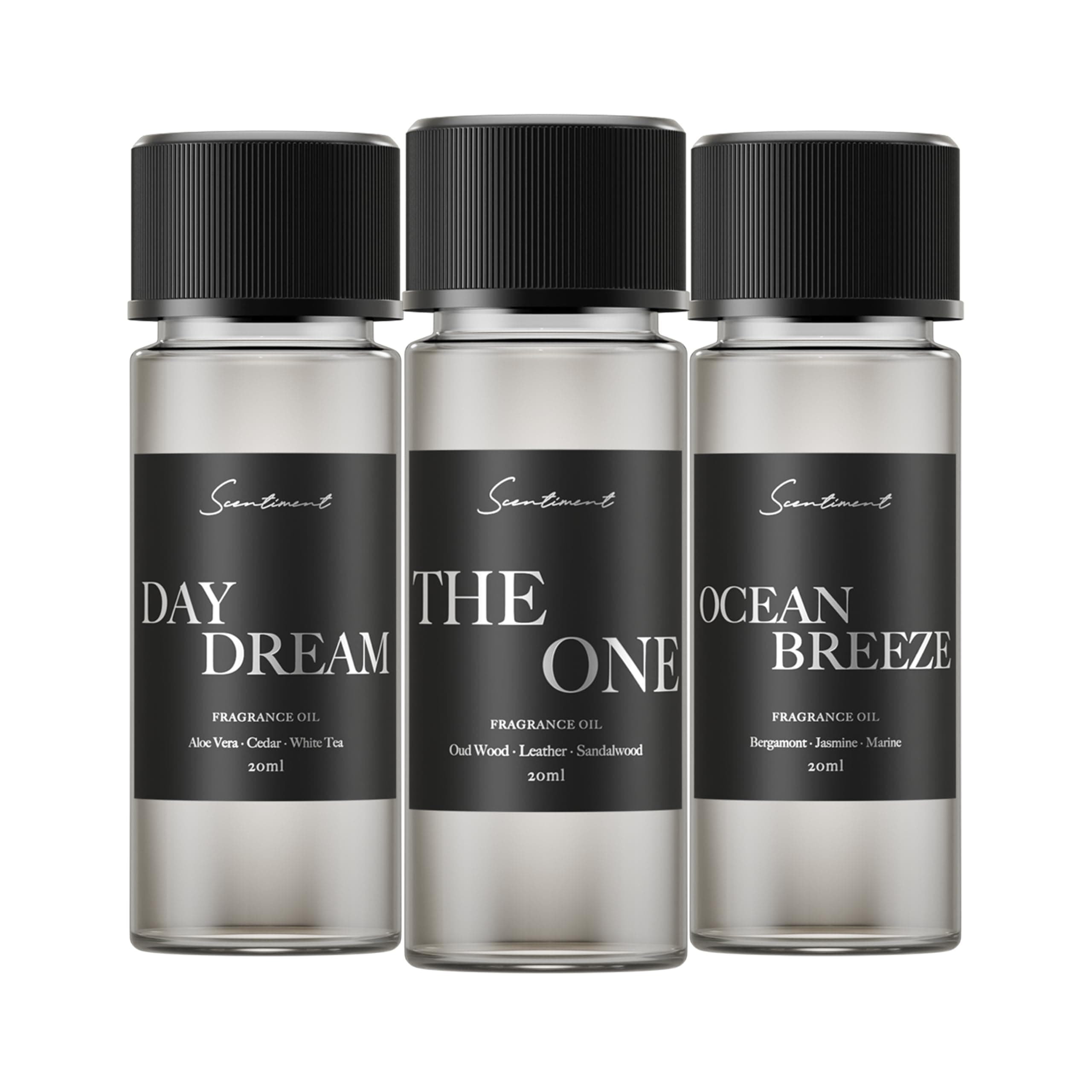 Hotel Diffuser Oil Discovery Kit | Inspired By 1 Hotel® Ritz-Carlton® & Luxury Scents Aromatherapy Oils With Notes Of Cardamom, Tuscan Leather, And Sandalwood (20Ml, Top 3 Scents)