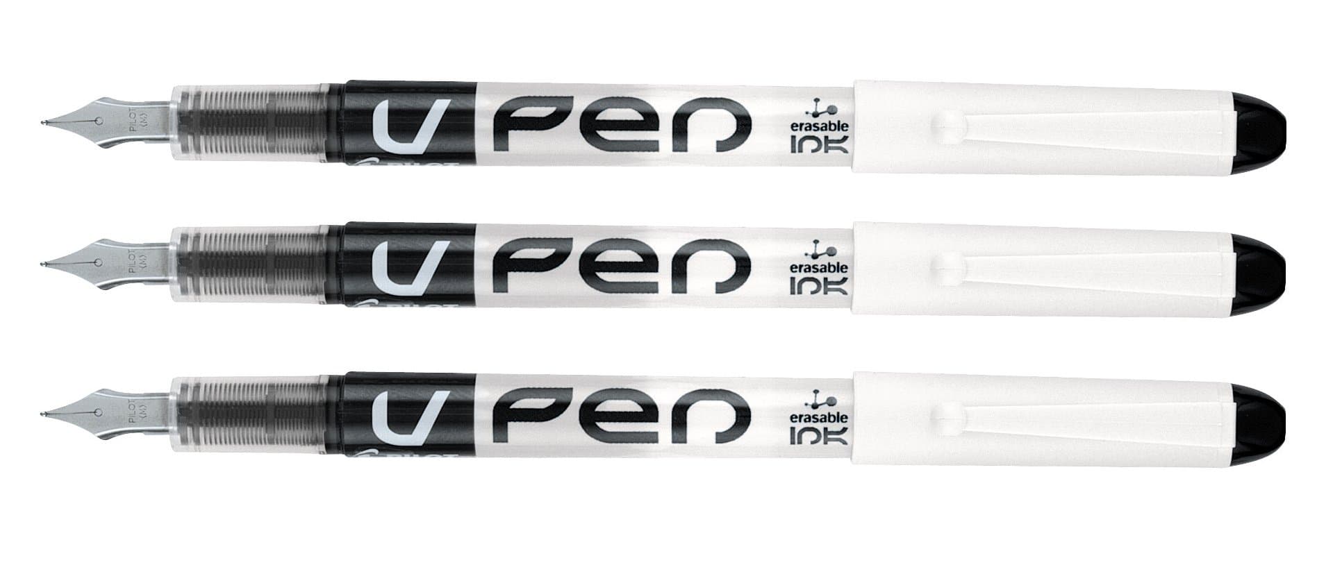 Pilot V Pen Disposable Fountain Pen - Black, Pack of 3