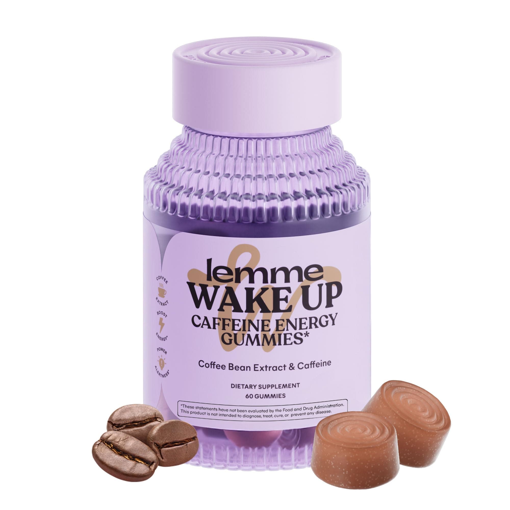 Lemme Wake Up Caffeine Energy Gummies