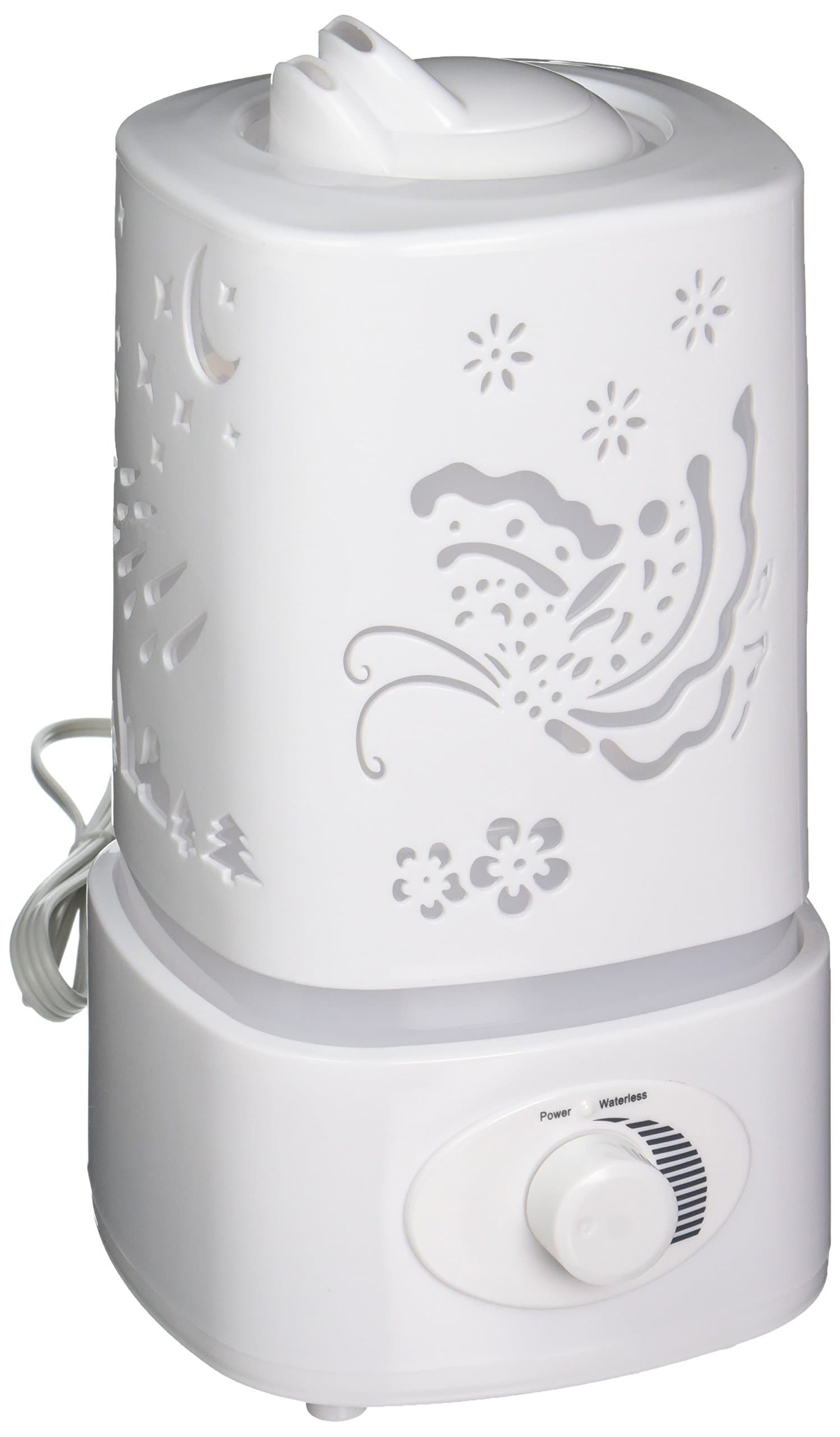 Canary Products Carved Color Changing Aroma Diffuser & Humidifier w/ LED Lights, 10.2 inch Tall