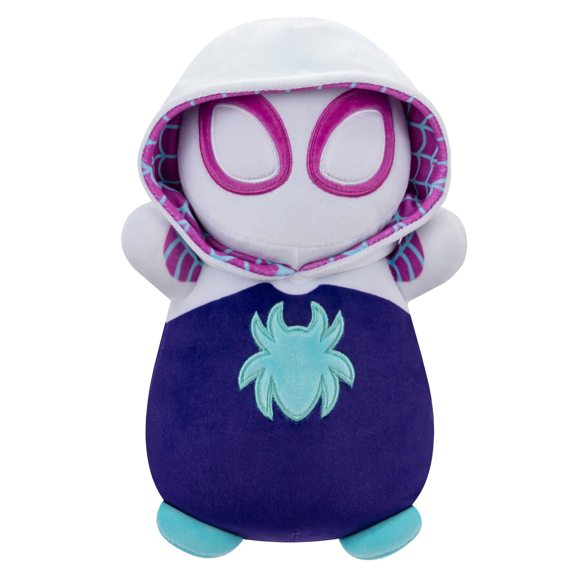 Squishmallows Original MARVEL Spidey and His Amazing Friends 10-Inch Ghost-Spider HugMees - Medium-Sized Ultrasoft Official Jazwares Plush
