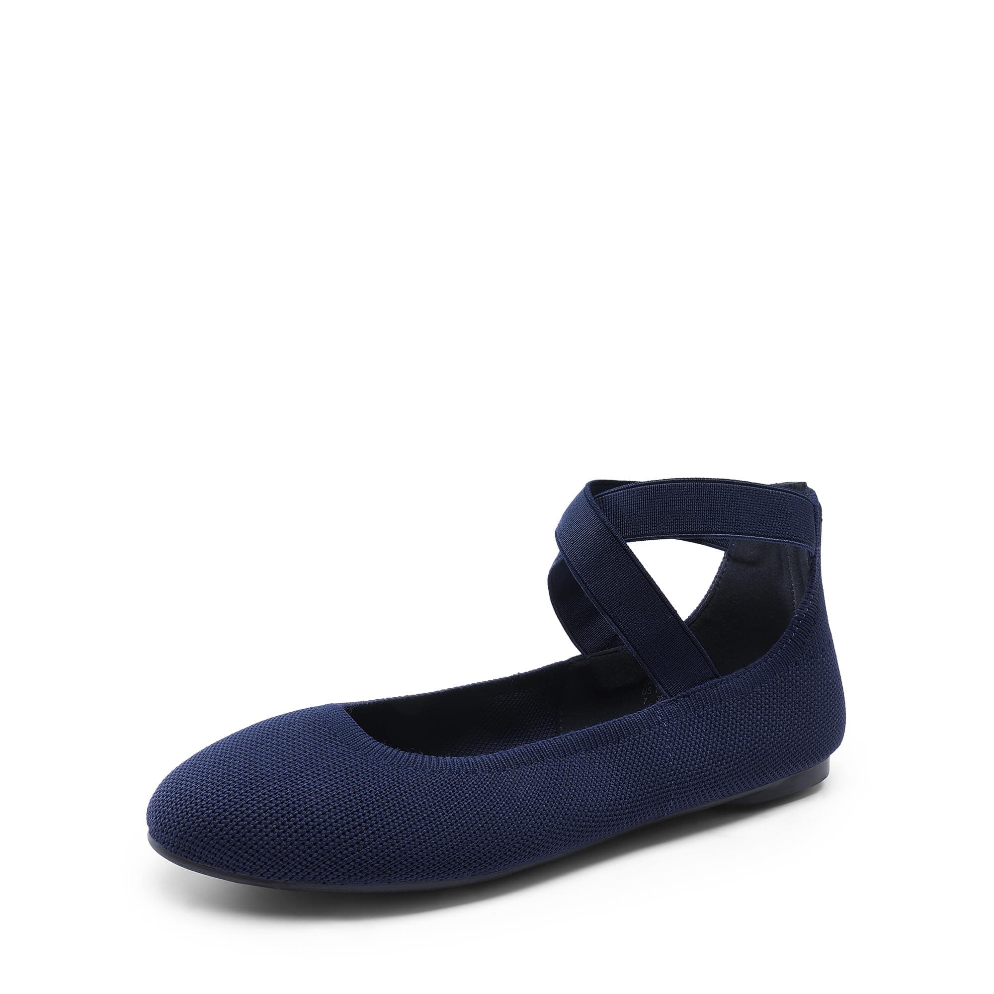 DREAM PAIRS Women's Comfortable Fashion Elastic Ankle Straps Flats Shoes