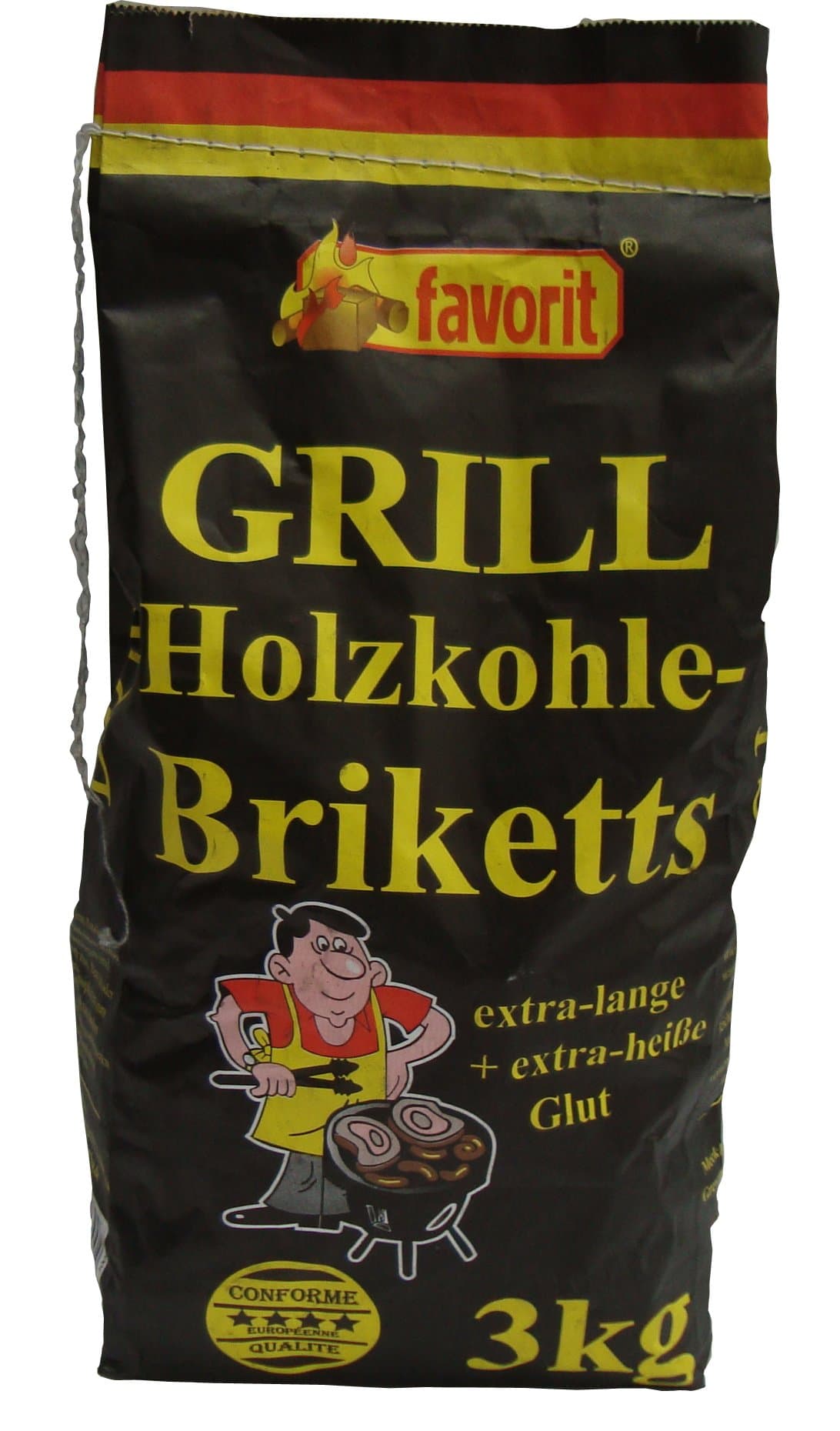 Favorit 4321731 3 kg Charcoal Briquettes - Multi-Colour