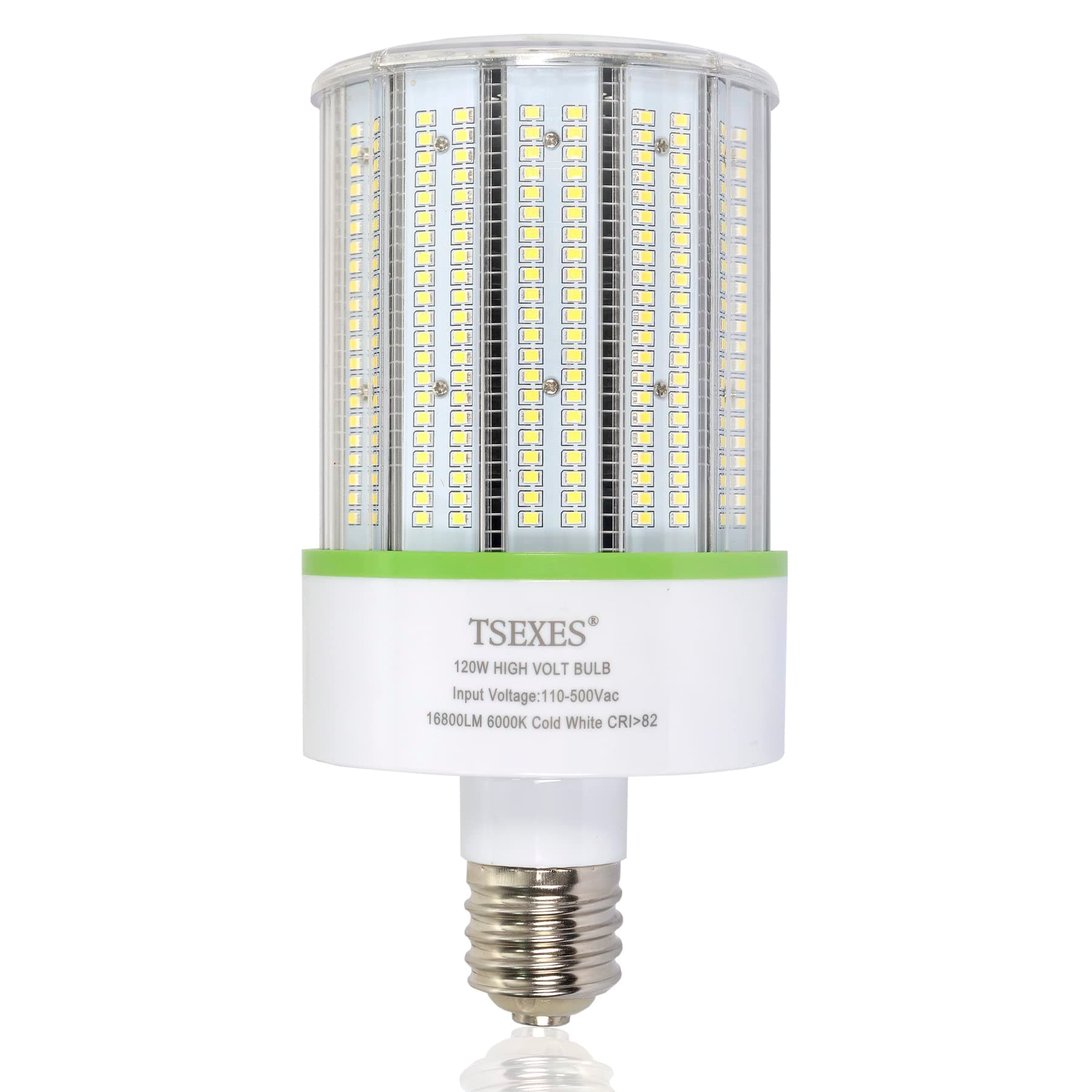 480V 347V LED Corn Cob Light Bulb 120W,E39 Mogul Base 5000K Daylight,Replacement for 600W HID (MH, HPS) AC110-500V