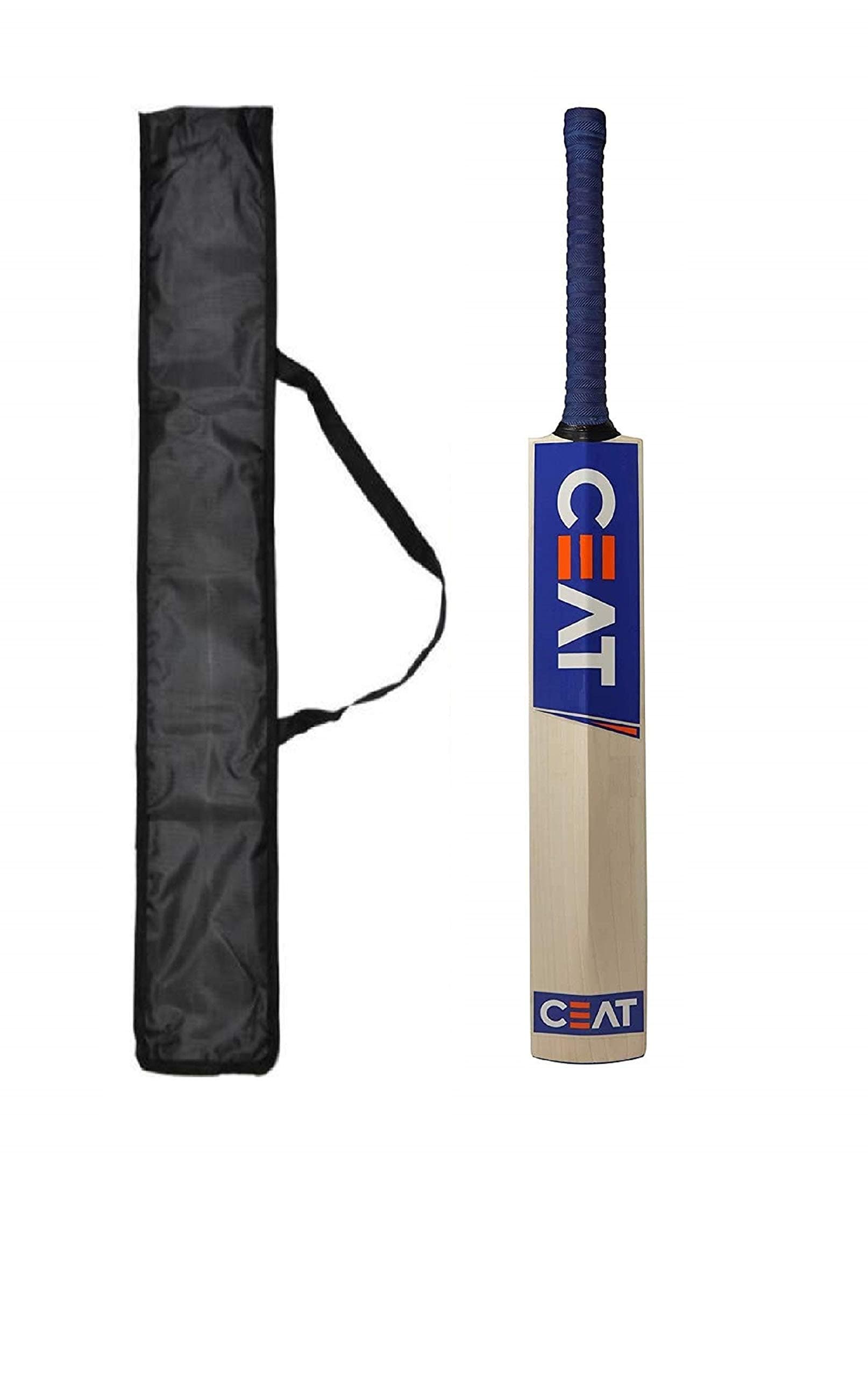 Popular Willow Cricket Bat for All Tennis Ball Full Size (Bat with Bat Cover, Full)