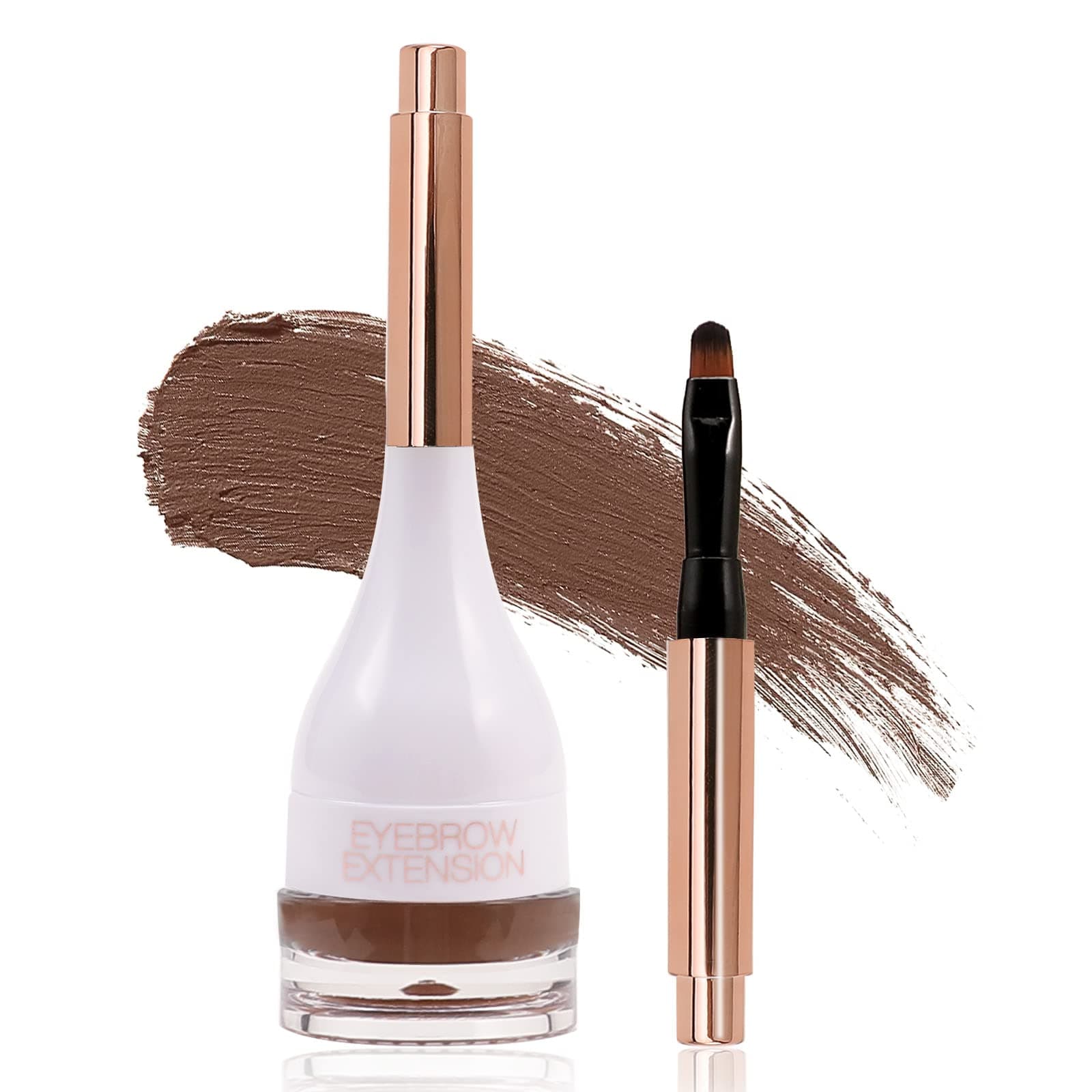 Boobeen Eyebrow Pomade Makeup, Brow Color Definer, Waterproof Eyebrow Cream Enhancer with Brush, Brow Gel Long Lasting