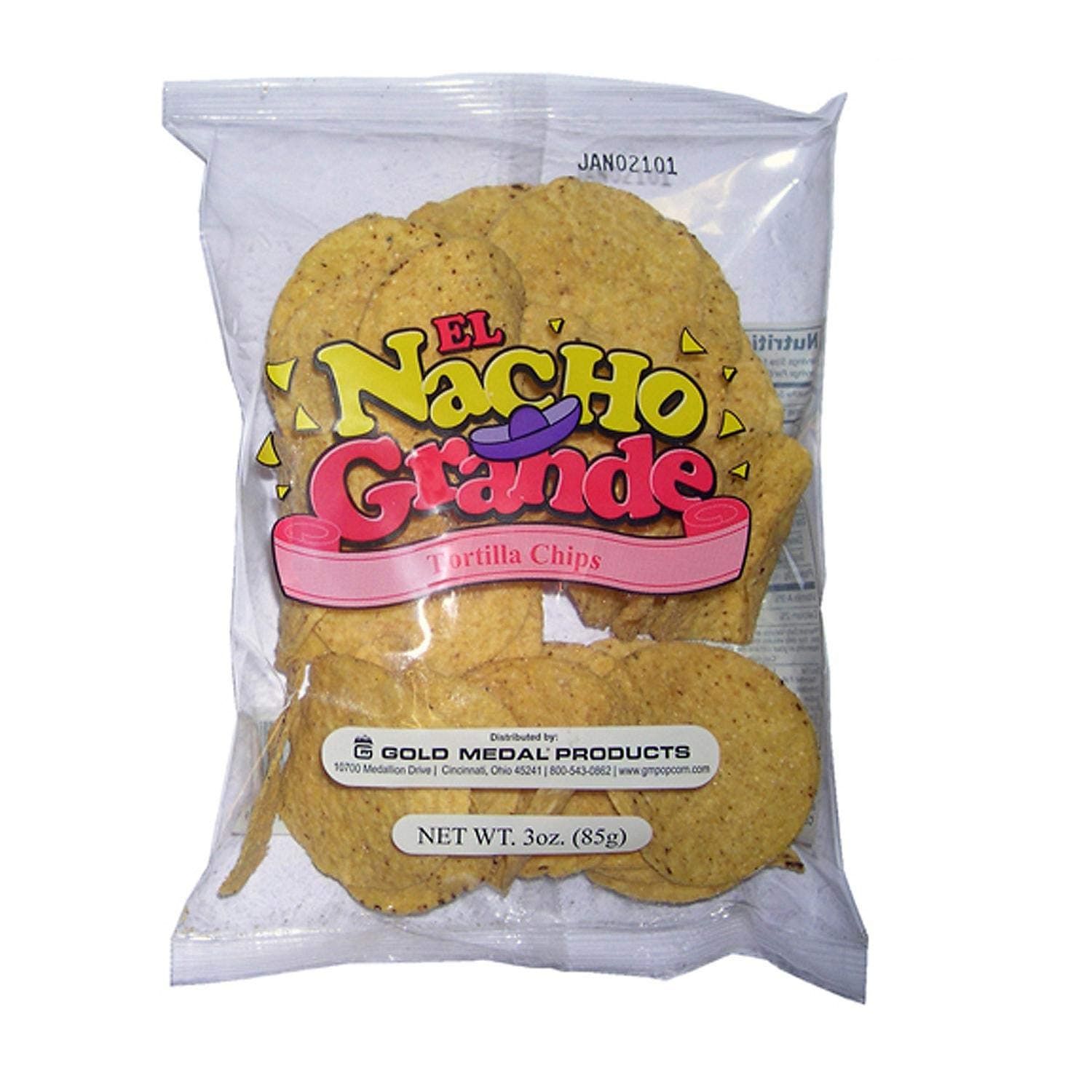 Beach City Wholesalers El Nacho Grande Tortilla Chips 3 oz (48 count)
