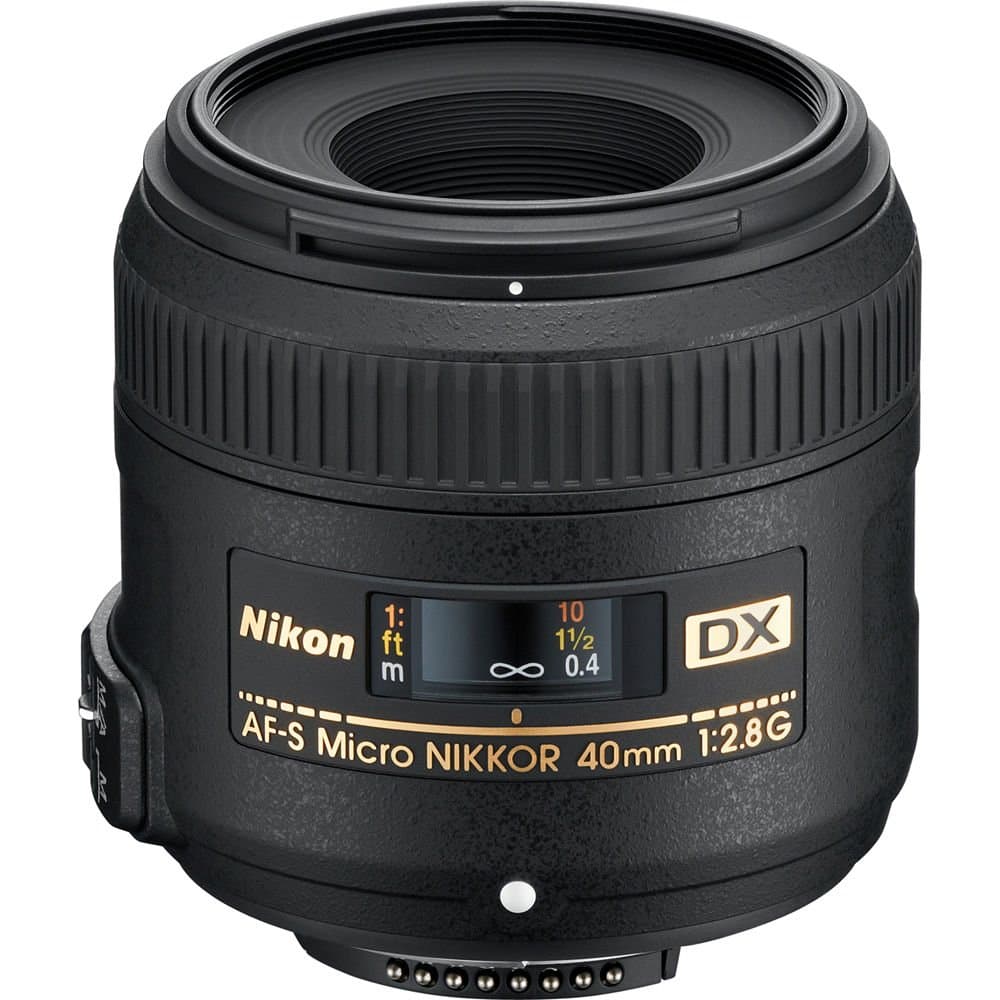Nikon 40mm f/2.8G AF-S DX Micro-NIKKOR Close-up Lens for Nikon DSLR Cameras