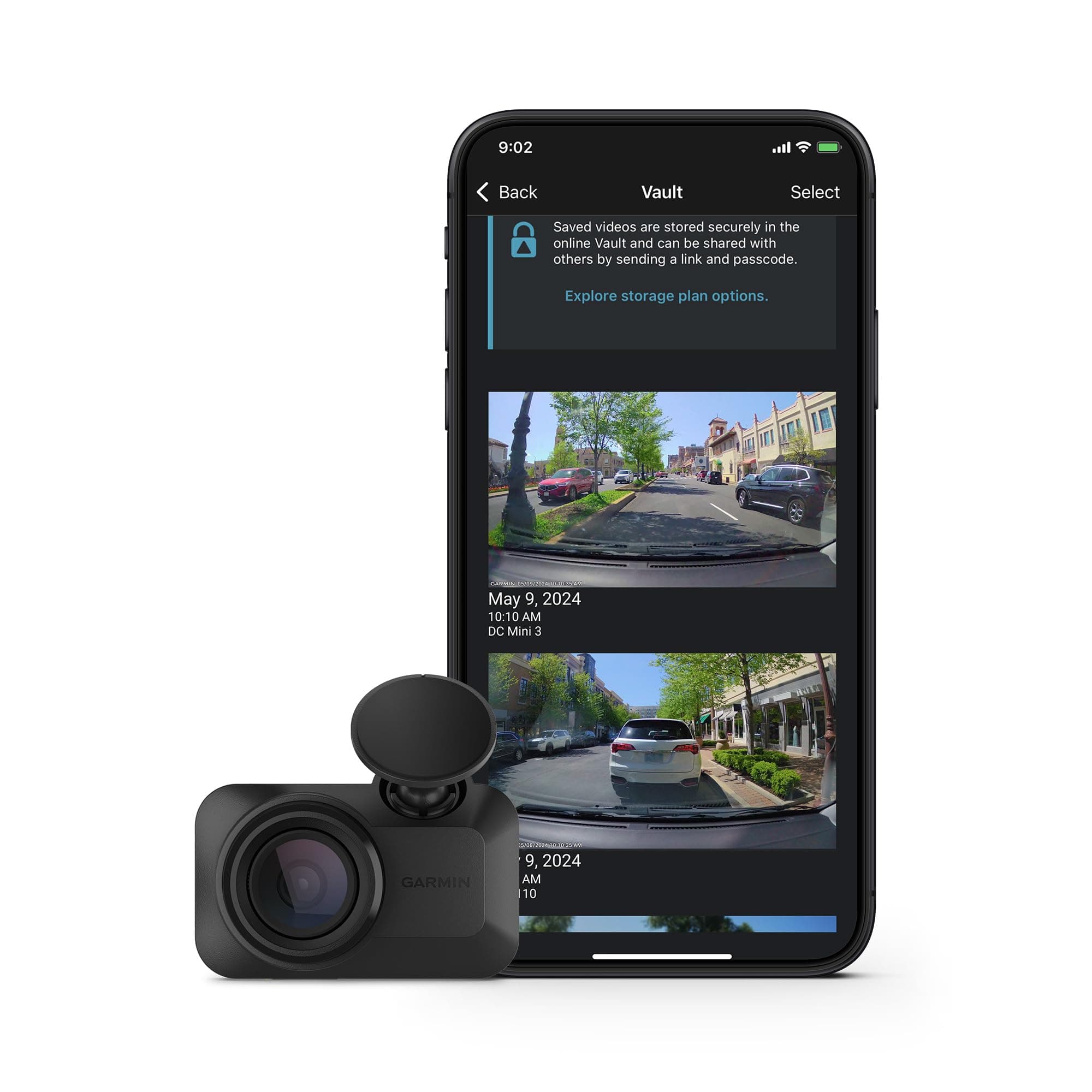 Dash Cam™ Mini 3, Ultracompact 1080p HD Dash Cam with a 140-degree Field of View, Built in Clarity™ Polarizer, Voice Controlled, Automatic Recording