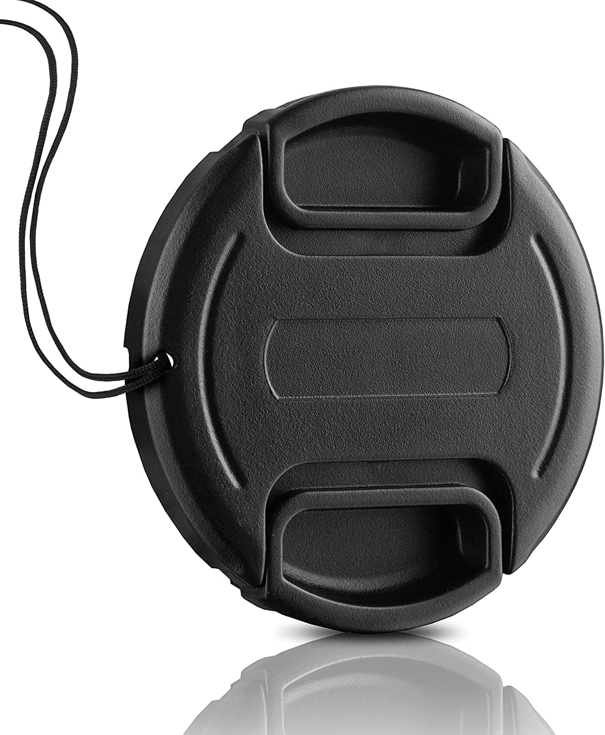 Universal Center Pinch Front Snap-on Lens Cap Cover with Keeper for DSLR Camera Lenses Compatible With Nikon, Canon, Sony, Sigma, Tamron, Olympus, Fujifilm (67mm)