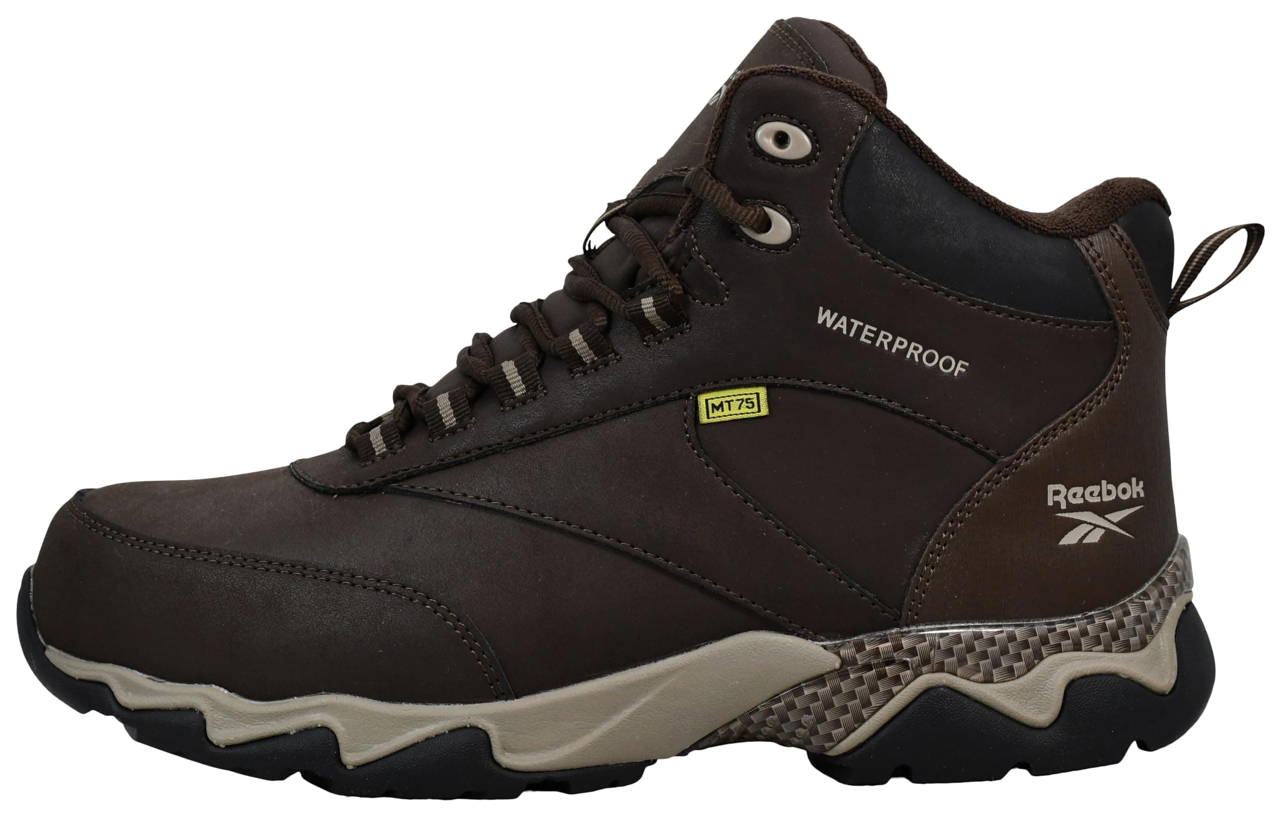 Reebok Men's Beamer Safety Toe Waterproof Athletic Work Boot Industrial & Construction, Brown, 12 W US