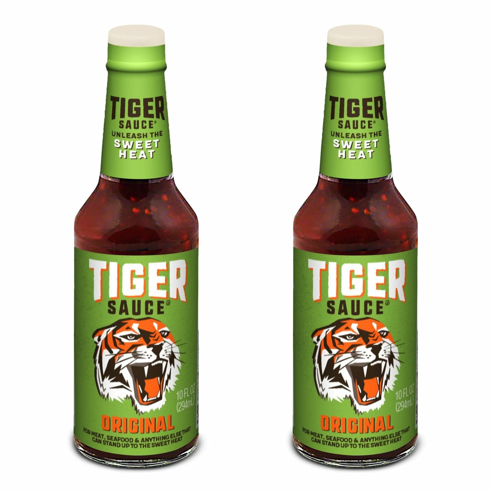 Tiger Sauce Original Hot Sauce, 10oz Bottle (Pack of 2)