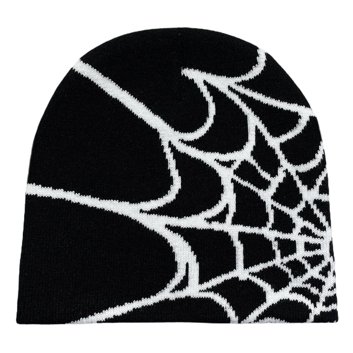 Pooyikoi Y2K Gothic Spider Pattern Wool Acrylic Knitted Hat Women Beanie Winter Warm Beanies Men Casual Skullies Outdoor