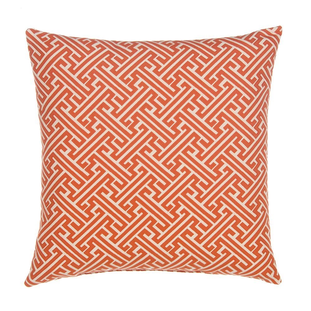 Greek Key Pillow Cover, Burnt Orange