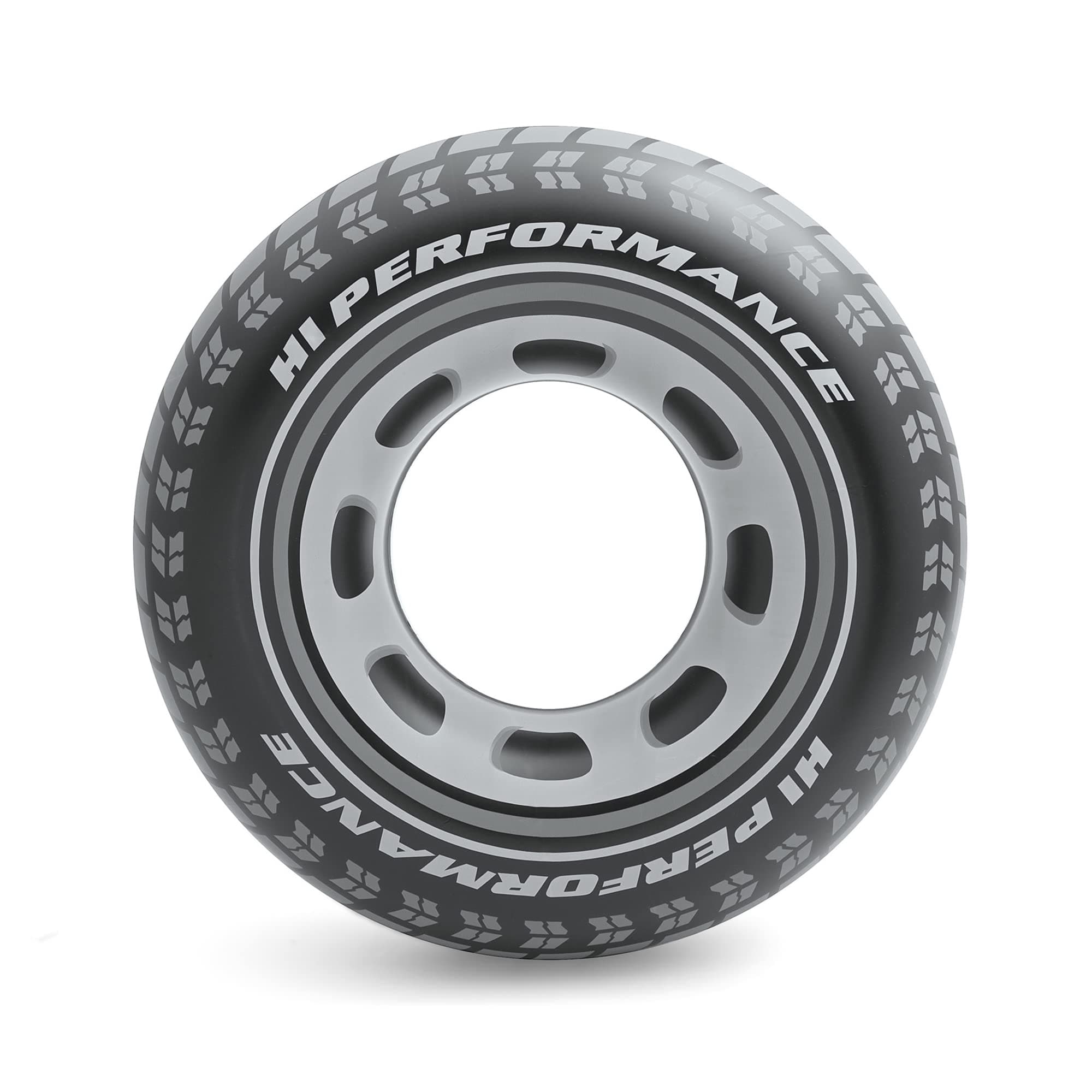 Intex Giant Tire Inflatable Floating Swimming Tube Raft (Black)