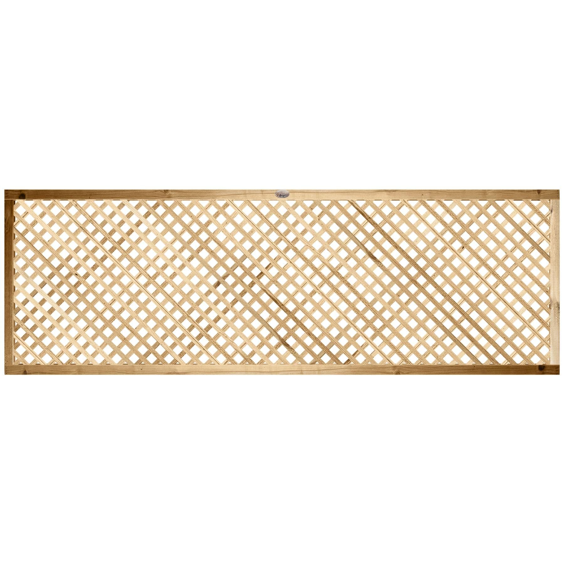 183cm x 60cm (6x2) Elite Privacy Diamond Trellis/Lattice Garden Screening Wood Fence