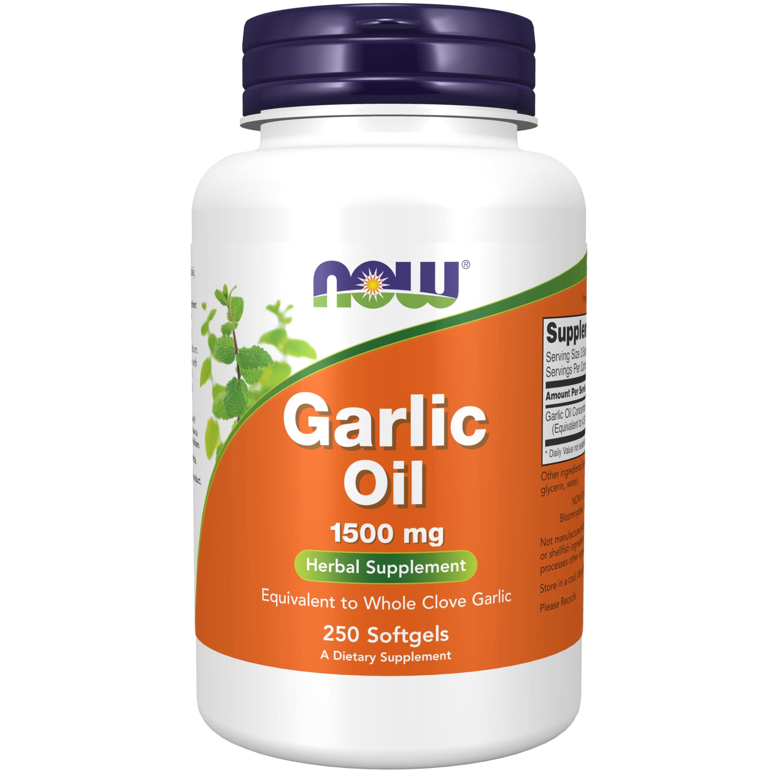 Now Foods - Garlic Oil 1500 Mg. 250 Softgels