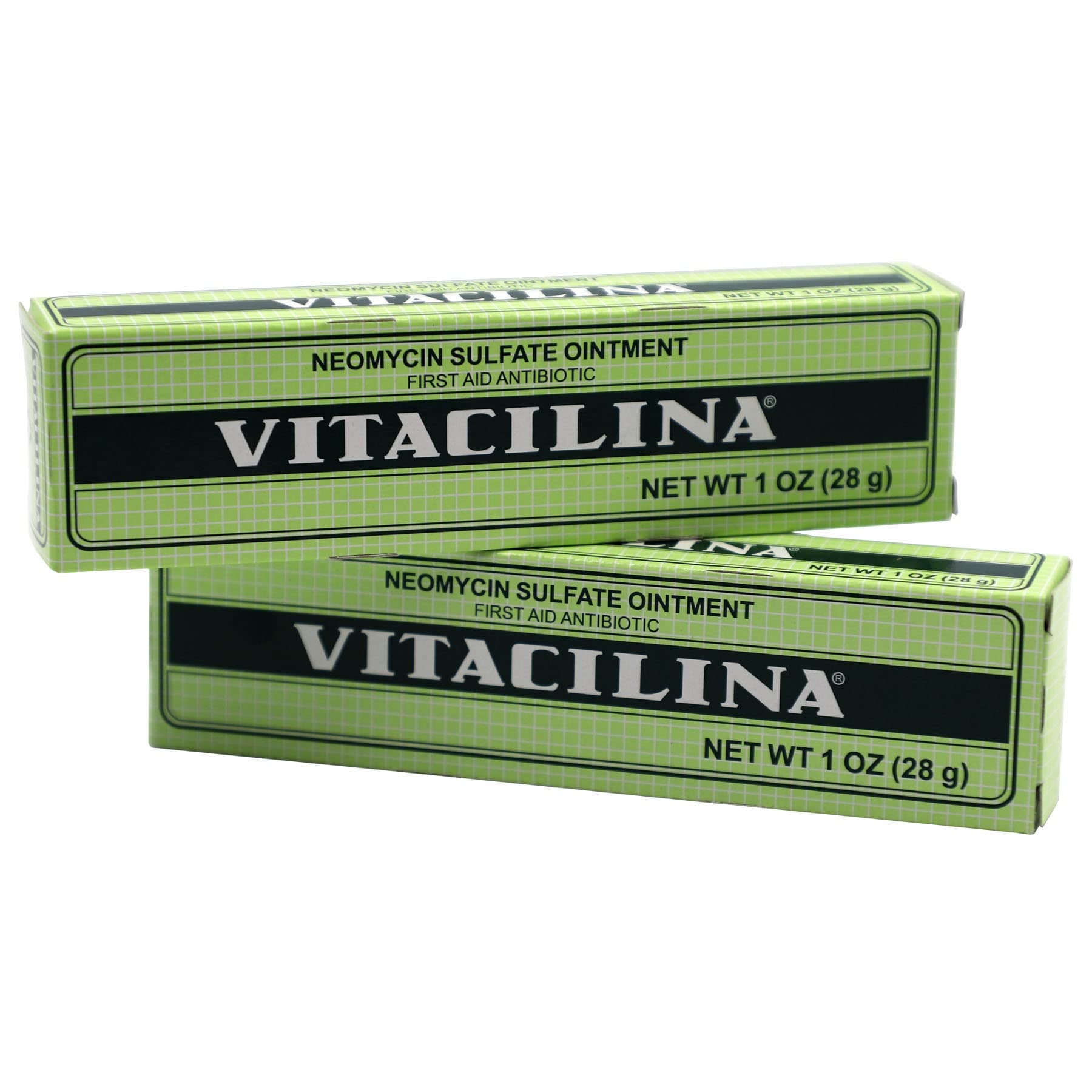 VITACILINA, First Aid Antibiotic, Skin Ointment to Help you Treat Minor Scrapes, Cuts, Burns, Prevent Infections, Skin Unguent, 2-Pack of 1 Oz, Tubes, 2 Count