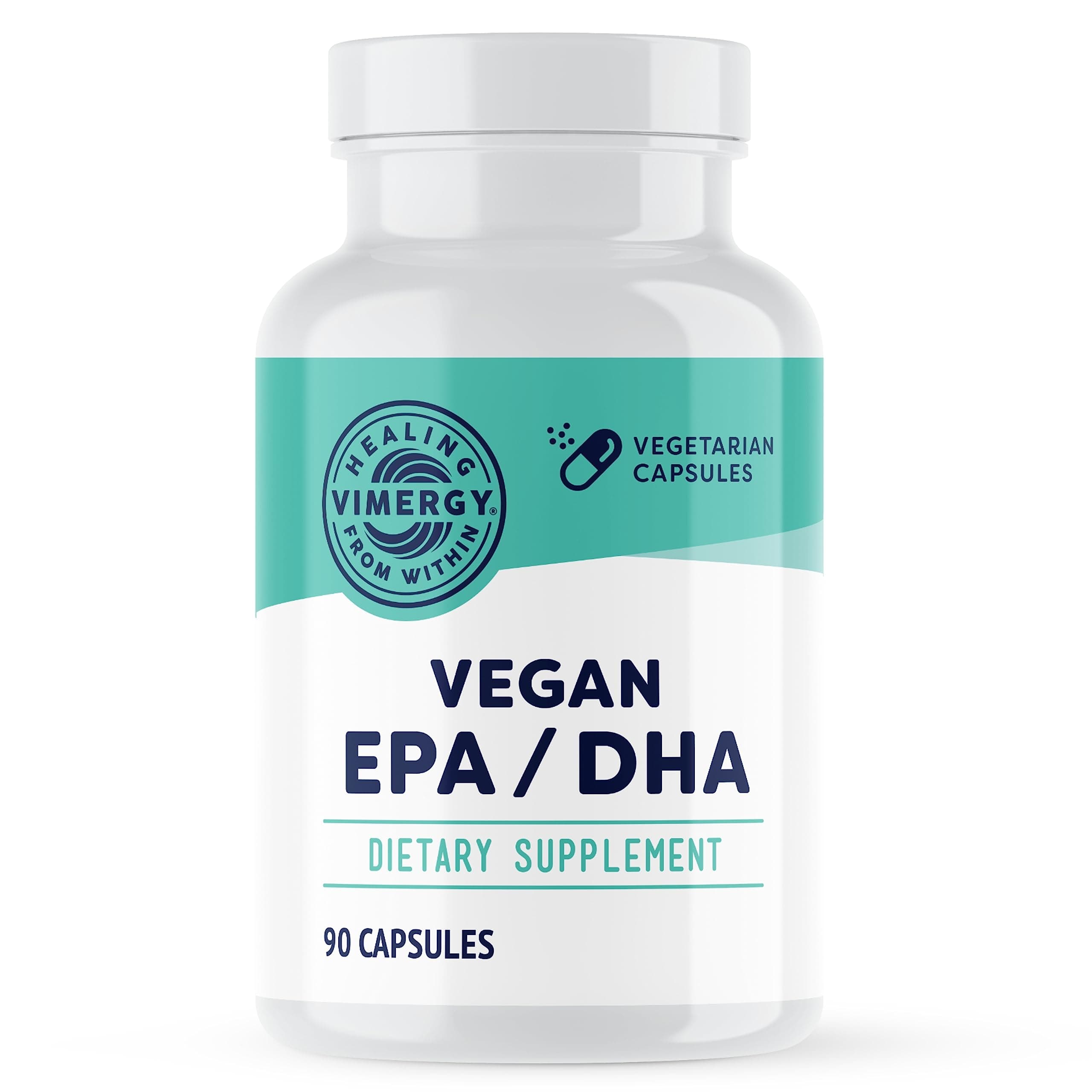 Vimergy Vegan EPA DHA (30 Intakes) - Omega 3 Algae Oil Capsules - Softgel Without Gelatin - GMO & Gluten Free, Kosher (Pack of 90)