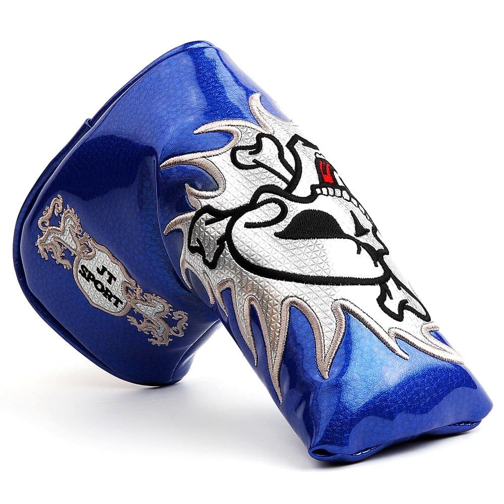 Golf Skull Golf Putter Blade Head Cover Headcover Magnetic Closure for Scotty Cameron Odyssey
