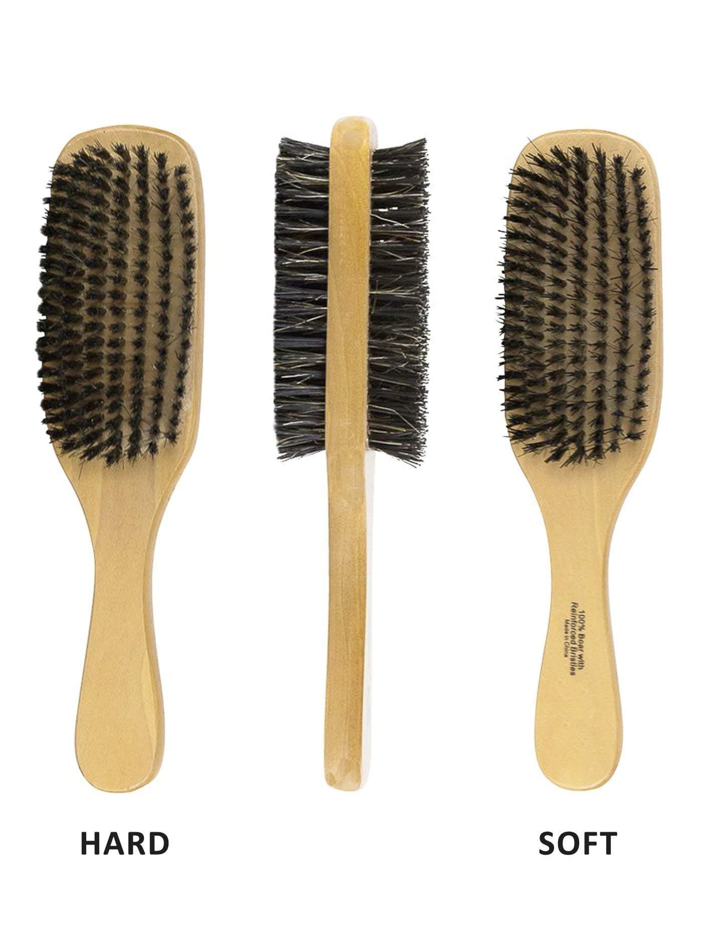 Professional Two Way bristle Hair Brush | Hard & Soft Unisex Wave Brush | Perfect for Styling Hair | perfect for grooming beard