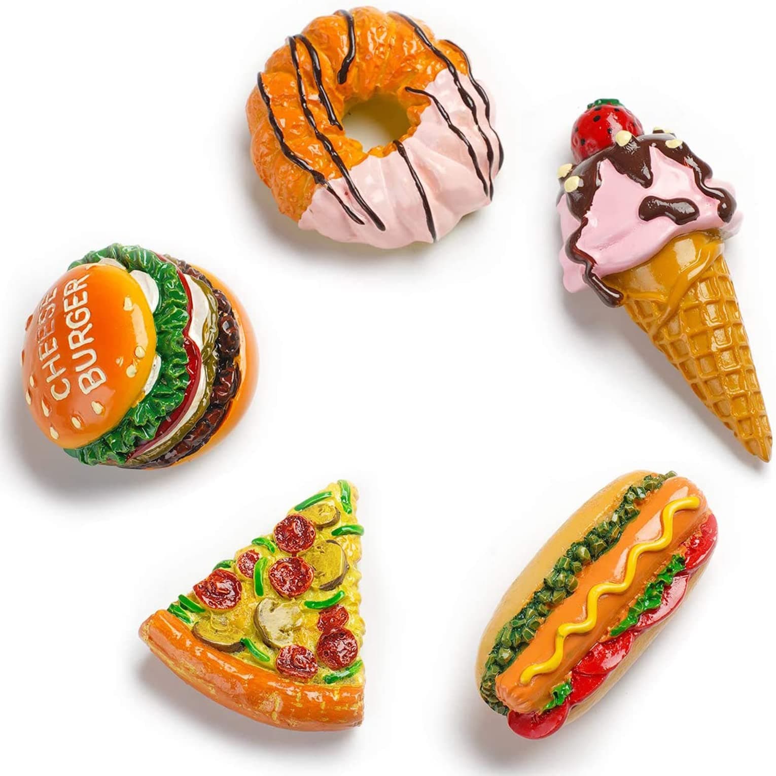 ELECDON Refrigerator Magnets for Fridge Magnets, Cute Magnets Kitchen Decoration Kitchenware, Perfect for Refrigerators, Whiteboards, Maps and Other Magnetic Items (5PCS)