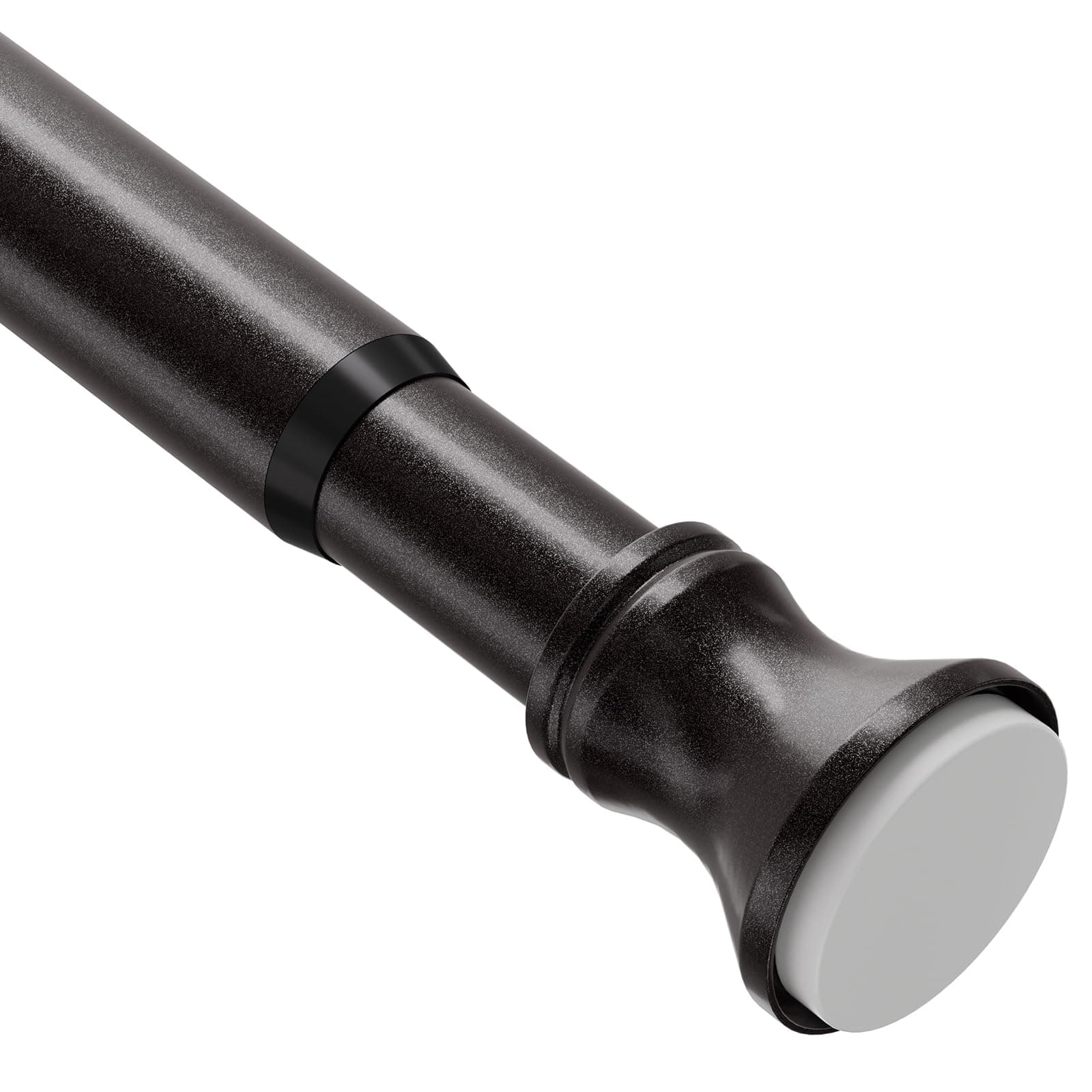 Amazer Spring Tension Shower Curtain Rod, 54-90 Inches Rust-Resistance Tension Curtain Rod Bathroom Rod, Adjustable Shower Curtain Rod No Drill, Bronze