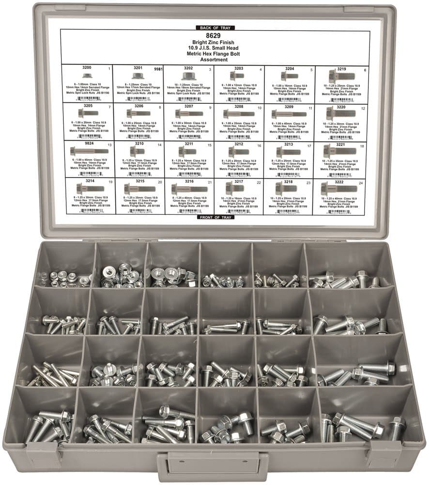 8629 Metric Hex Flange Bolt Assortment