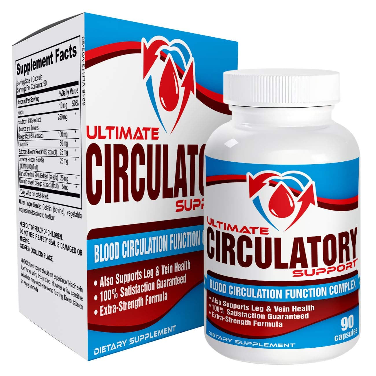 All-in-1 Circulation Support Supplement Booster - Pills - Supplements - 90 Capsules