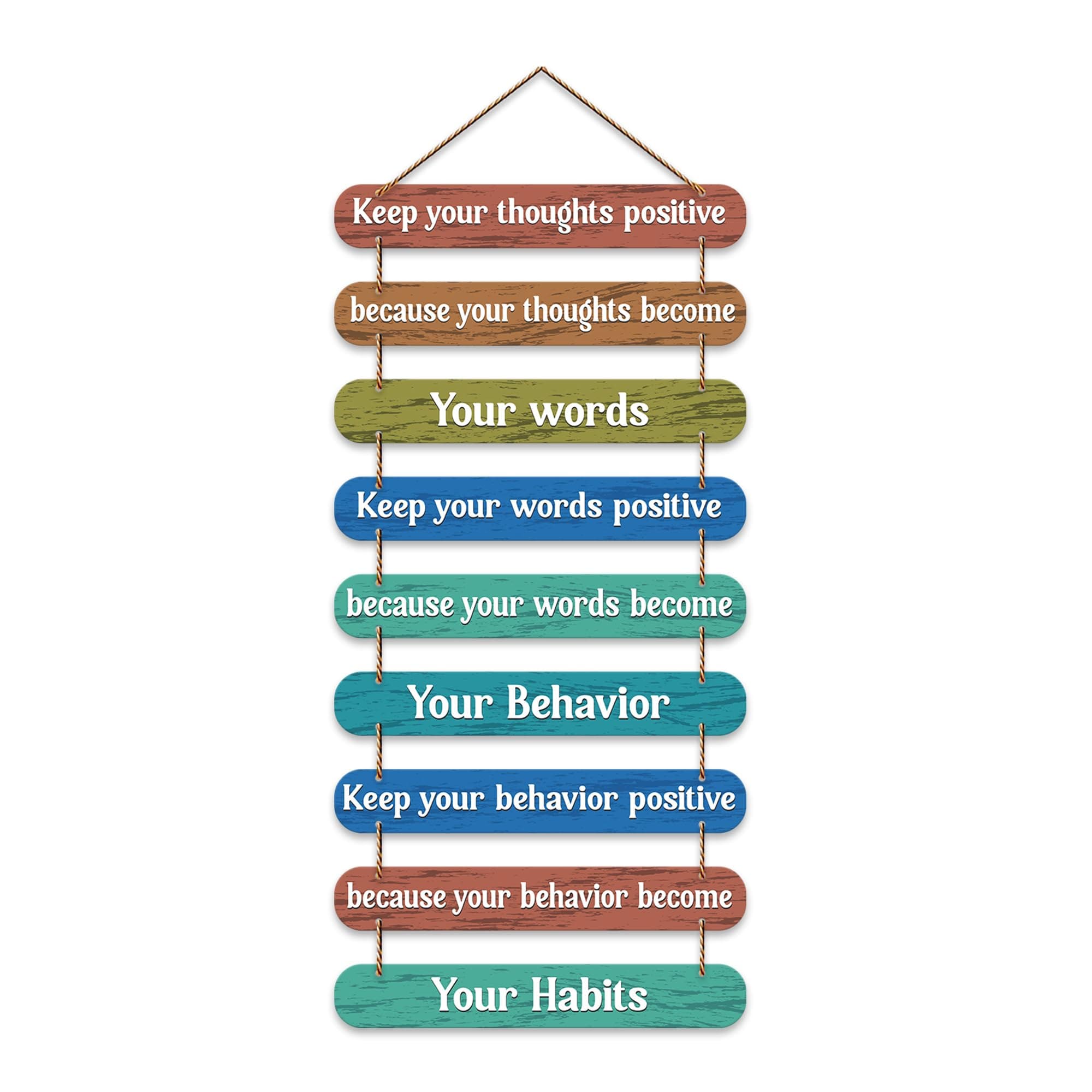 - Artvibes Positive Quote Printed Wooden Wall Hanging for Home Decorative Items | Living Room | Gifts | Wall Artwork For Hall Decor | Modern Wall Decorative Accessories for Decoration (WH_9313N)